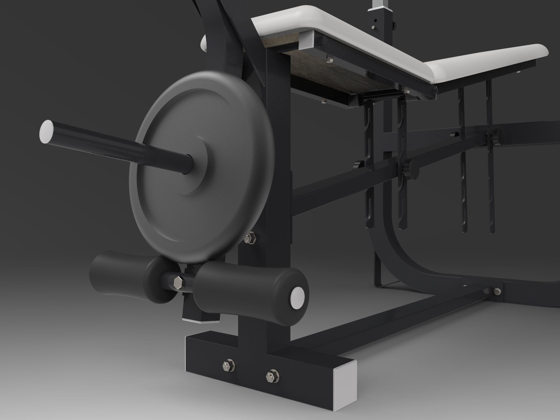 Weight Bench 3D model_28