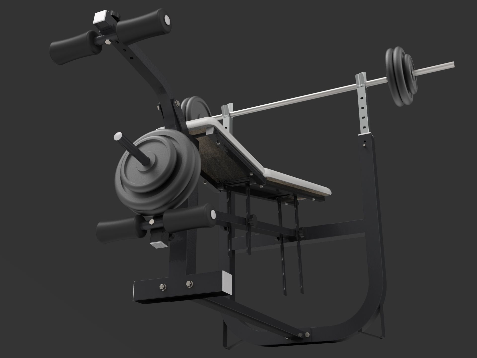 Weight Bench 3D model_18
