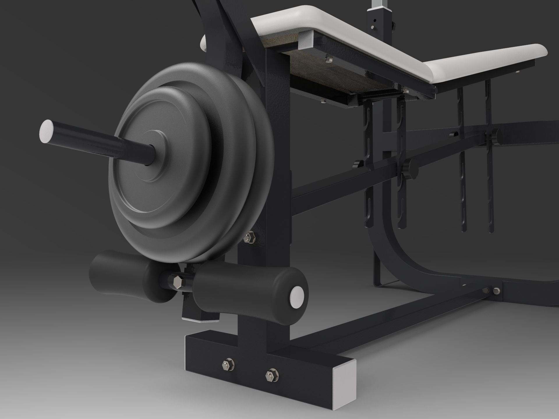 Weight Bench 3D model_26