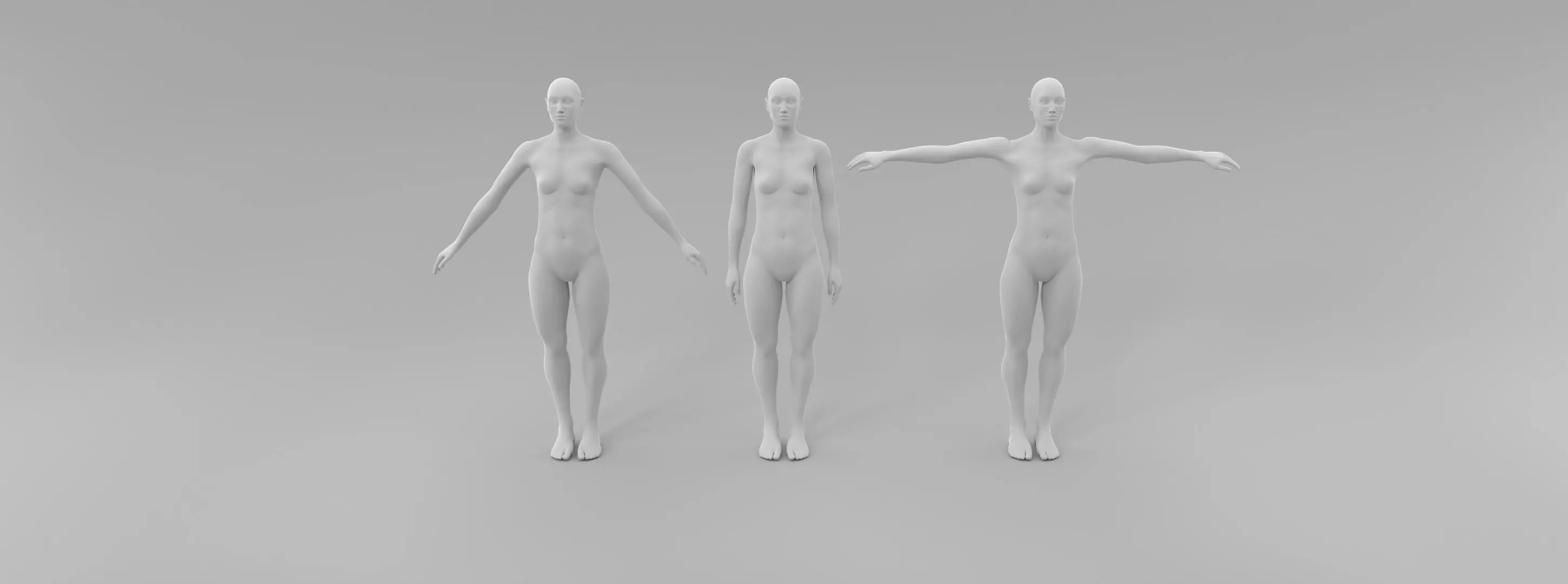 female fashion mannequin fitting set Low-poly 3D model