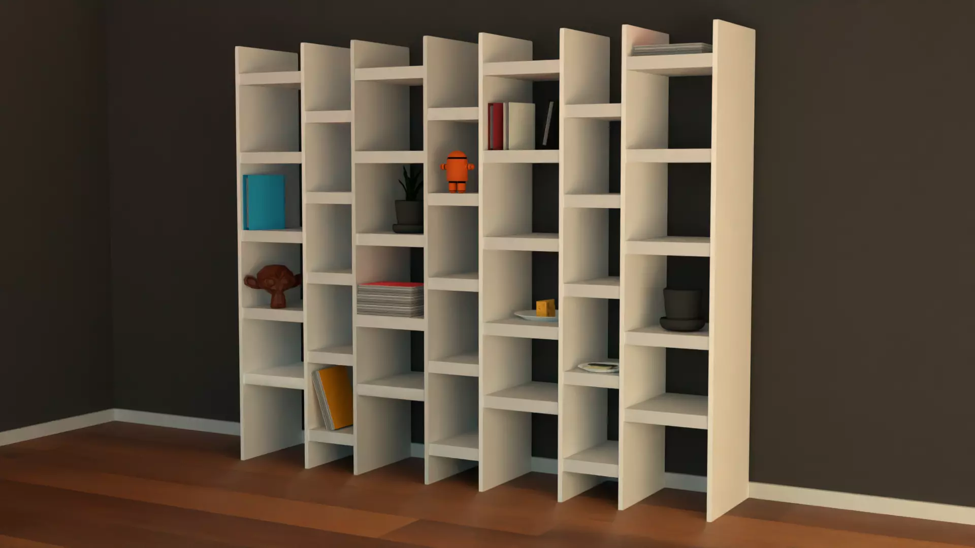 Big Bookshelf KS296 Free 3D model