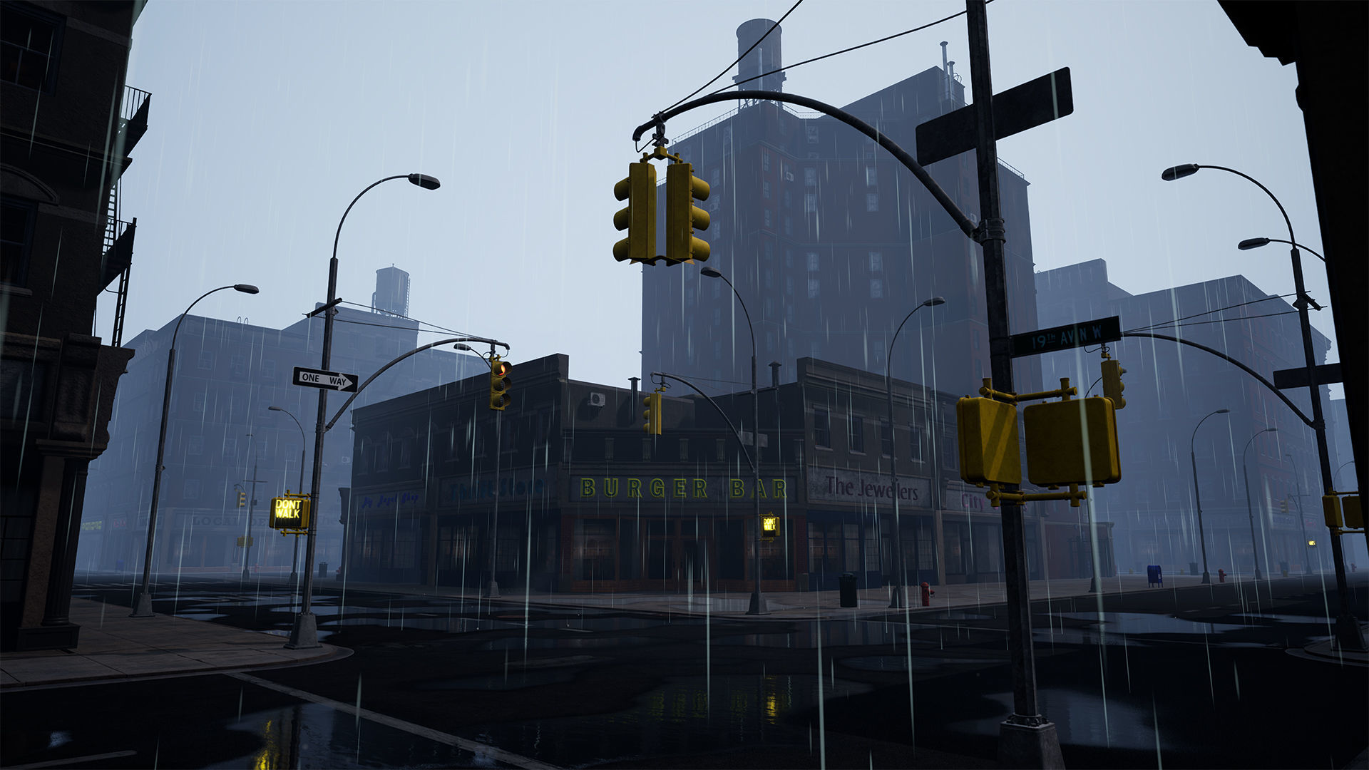 City Shops - Modular Kit - Unreal 4 Low-poly 3D model_7