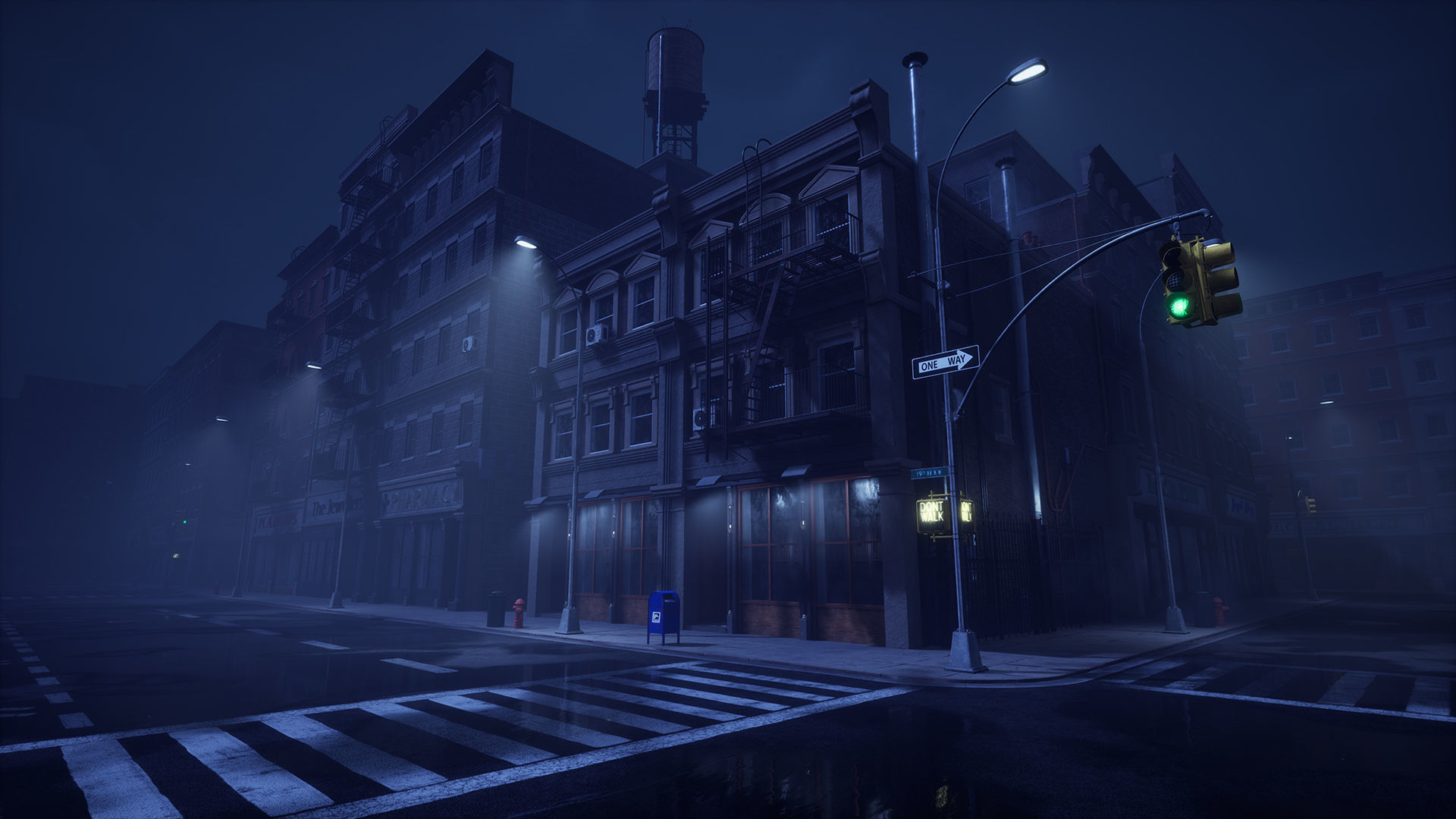 City Shops - Modular Kit - Unreal 4 Low-poly 3D model_22