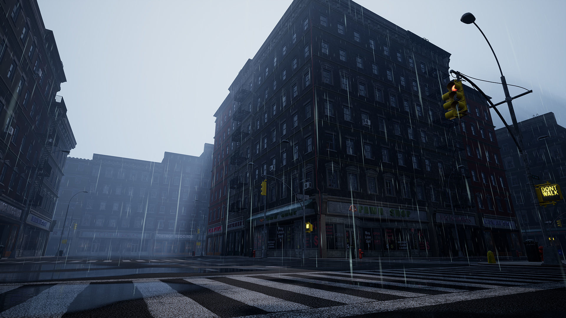 City Shops - Modular Kit - Unreal 4 Low-poly 3D model_14