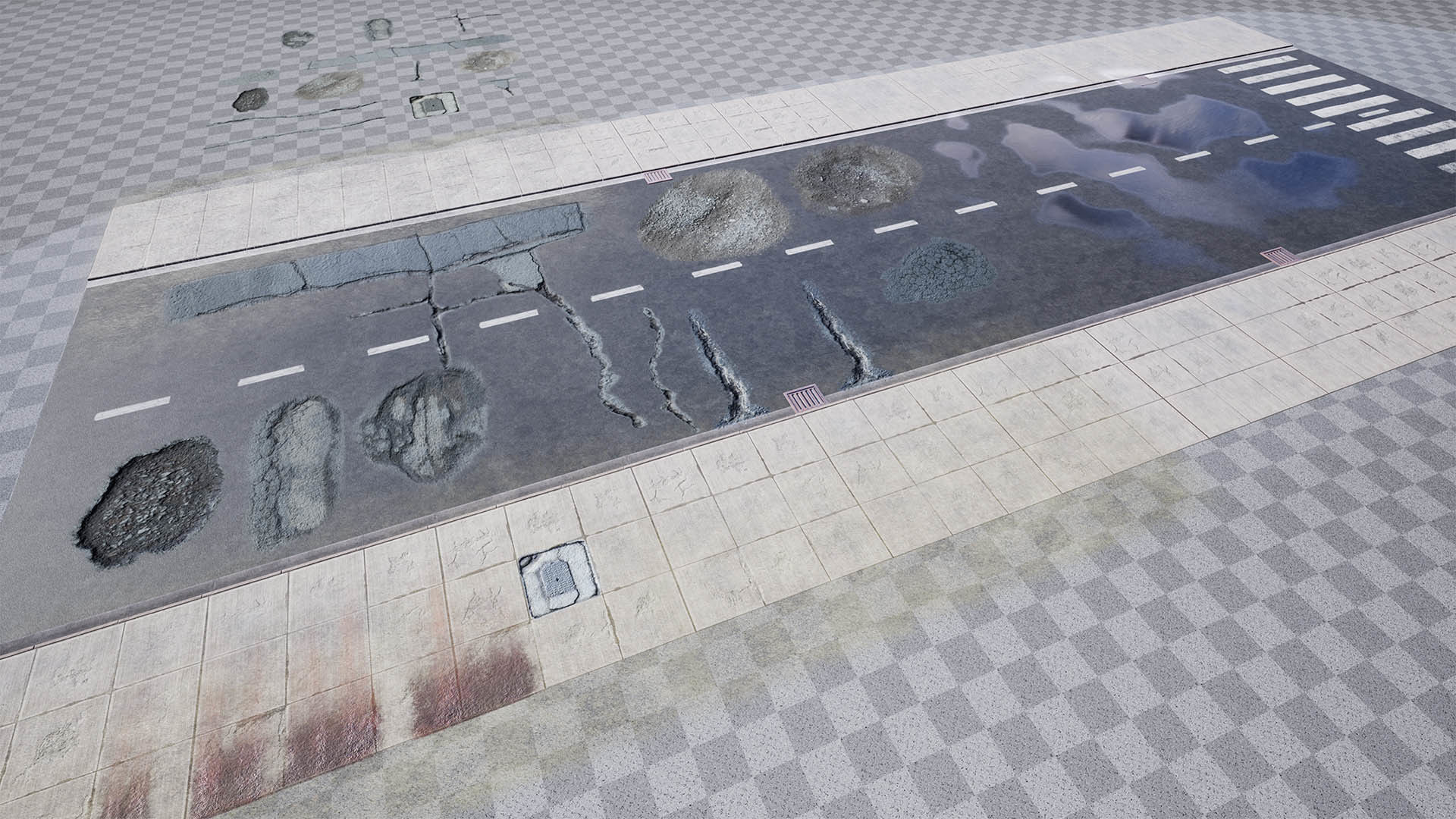 City Shops - Modular Kit - Unreal 4 Low-poly 3D model_21