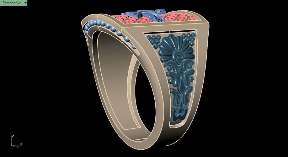 Farahvar ring 001 3D print model_16