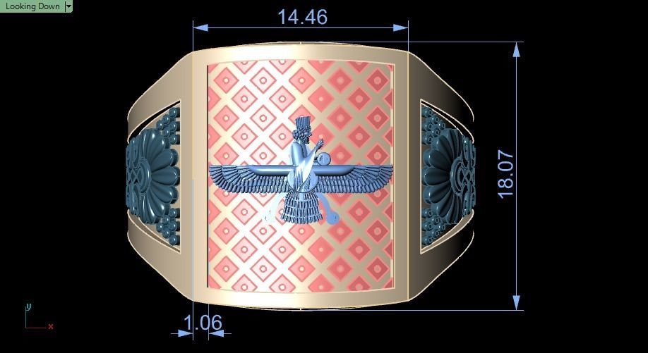 Farahvar ring 001 3D print model_10