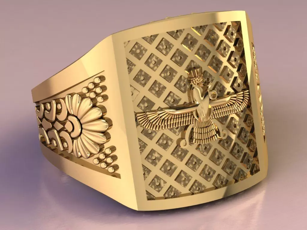 Farahvar ring 001 3D print model_0