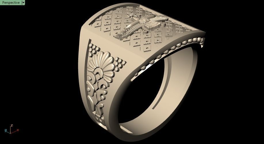 Farahvar ring 001 3D print model_18