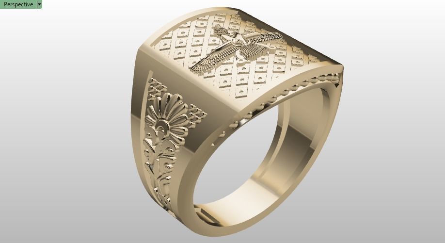 Farahvar ring 001 3D print model_7