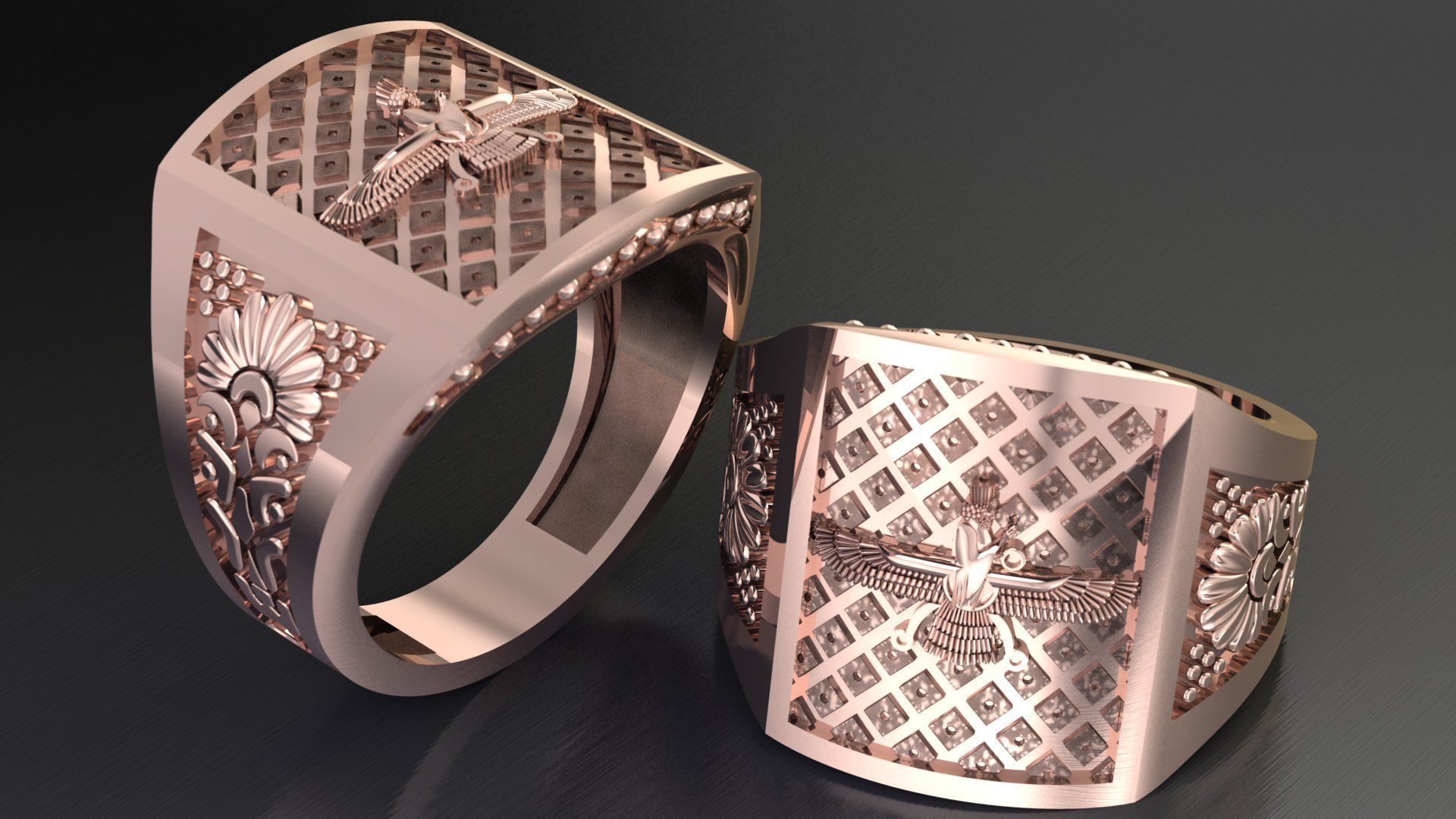 Farahvar ring 001 3D print model_2