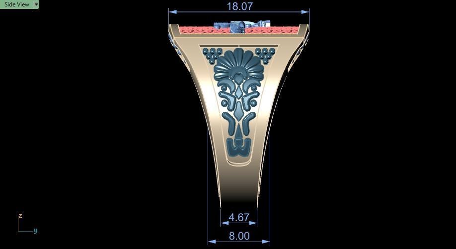 Farahvar ring 001 3D print model_9