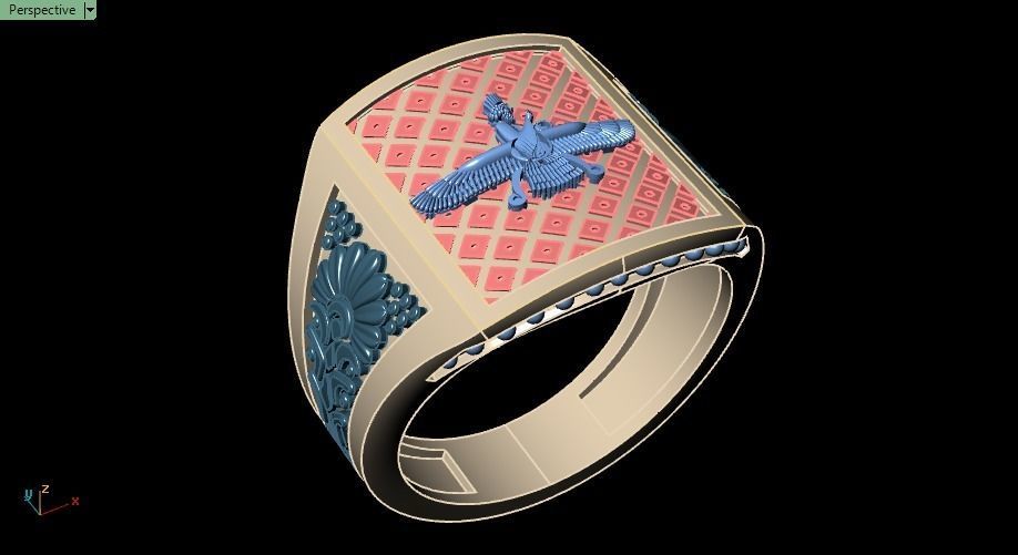 Farahvar ring 001 3D print model_13