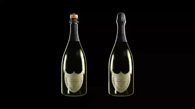 Champagne Dom Perignon 3D model