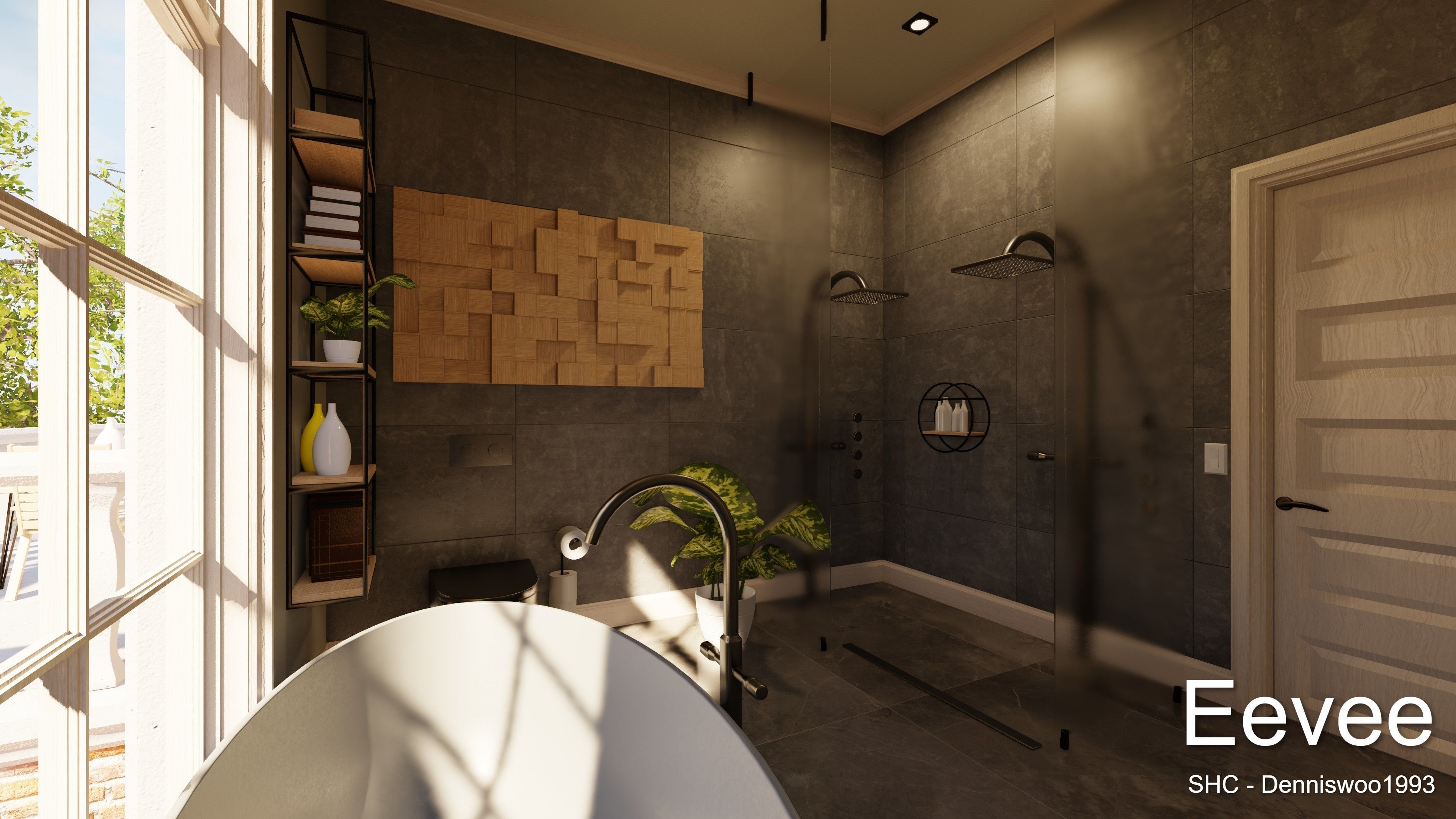 Classic villa 2021 Blender Eevee and Cycles 1 Low-poly 3D model_43