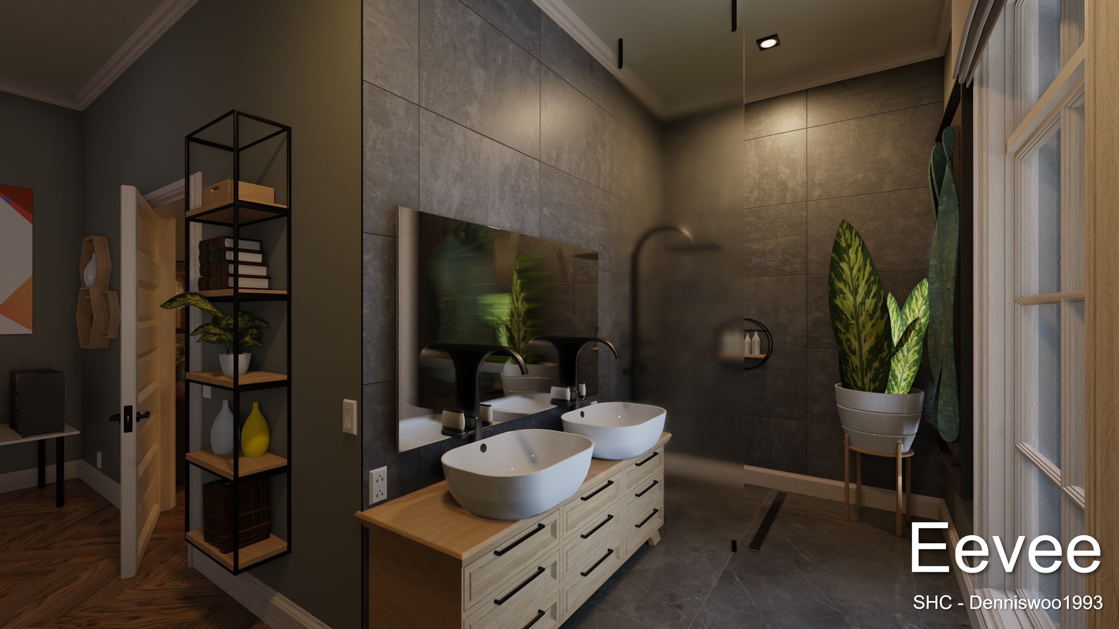 Classic villa 2021 Blender Eevee and Cycles 1 Low-poly 3D model_50