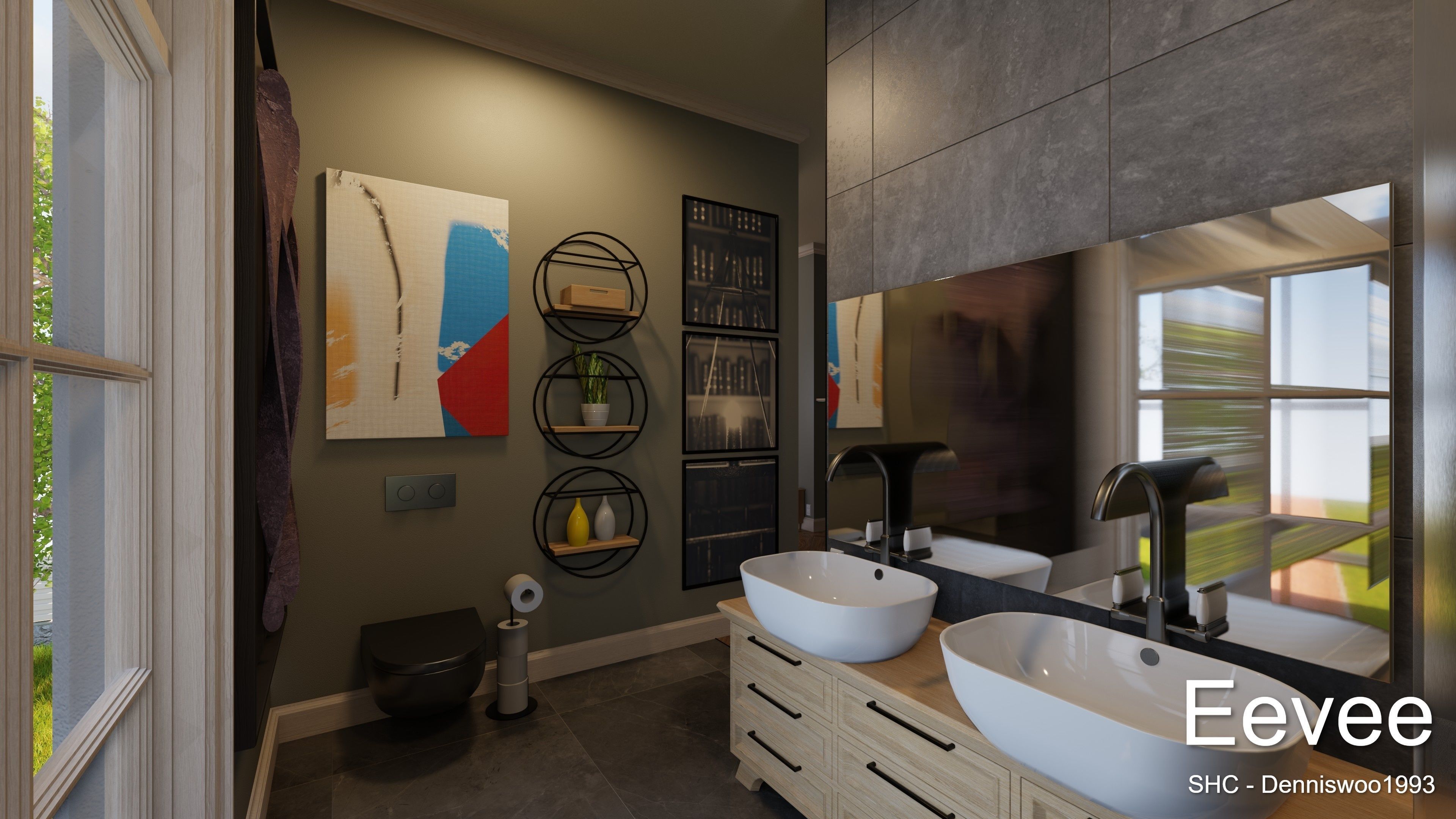 Classic villa 2021 Blender Eevee and Cycles 1 Low-poly 3D model_49