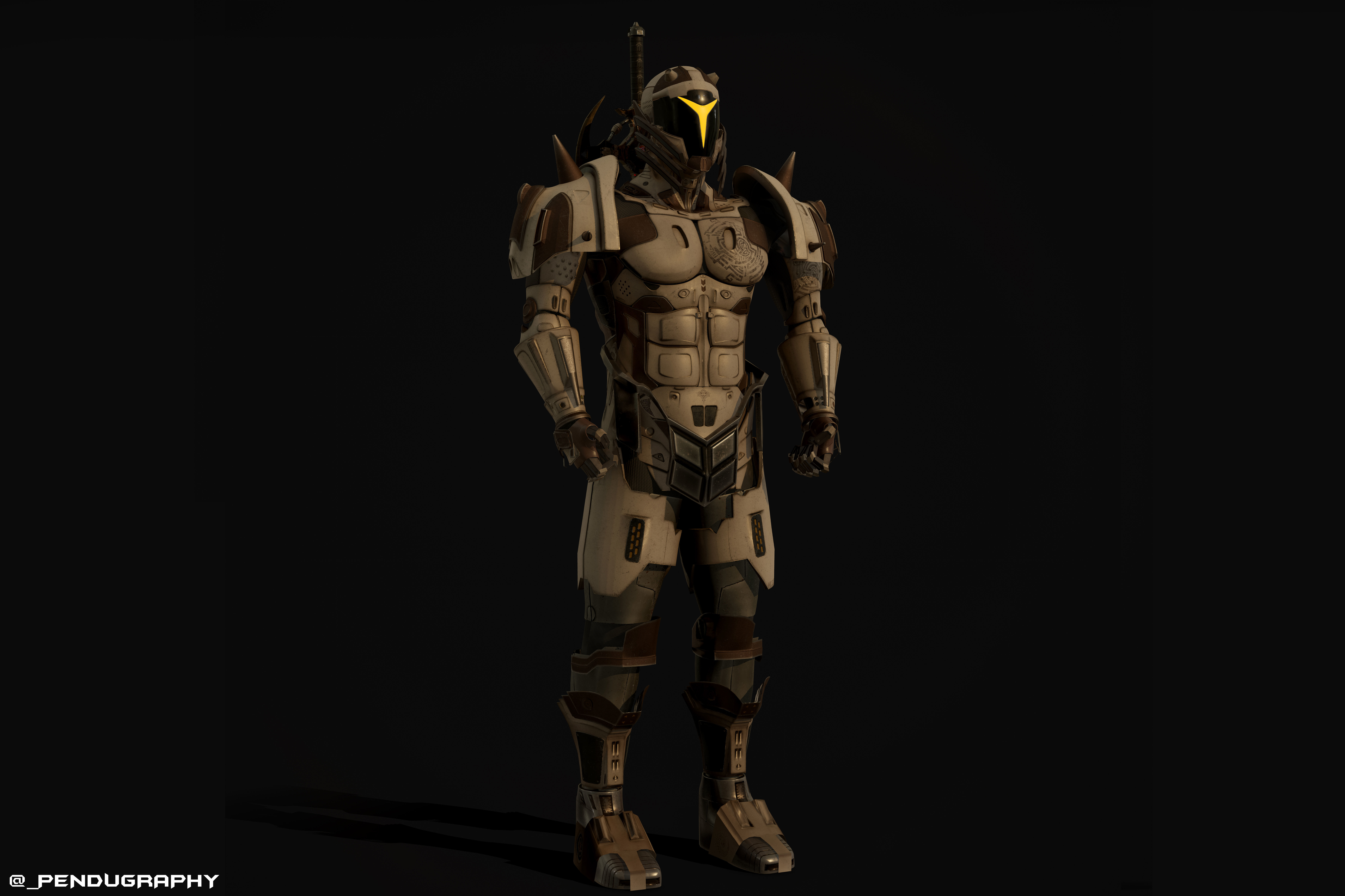 The Berserker apocalypse armor 3D model_2