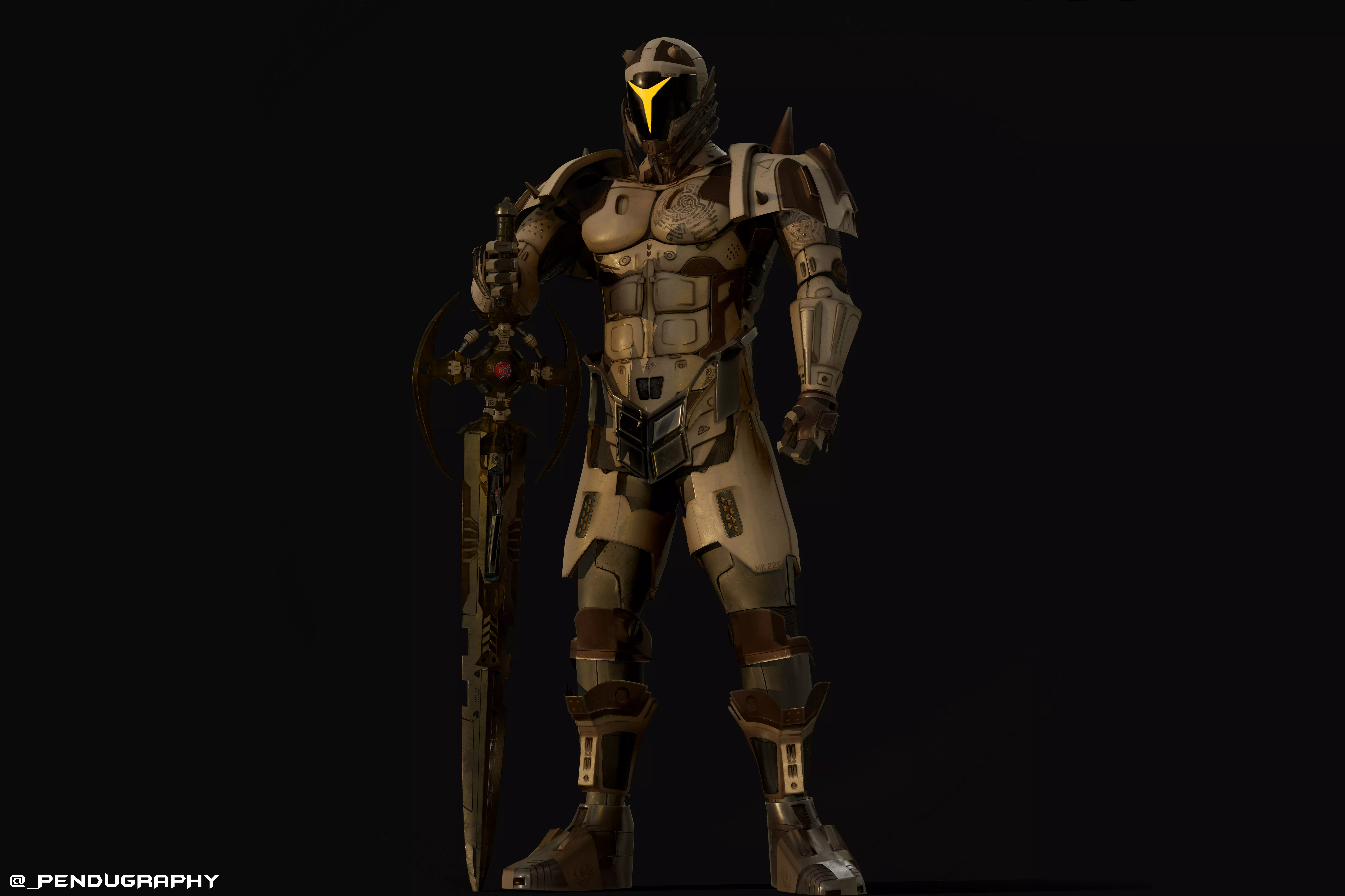 The Berserker apocalypse armor 3D model_0
