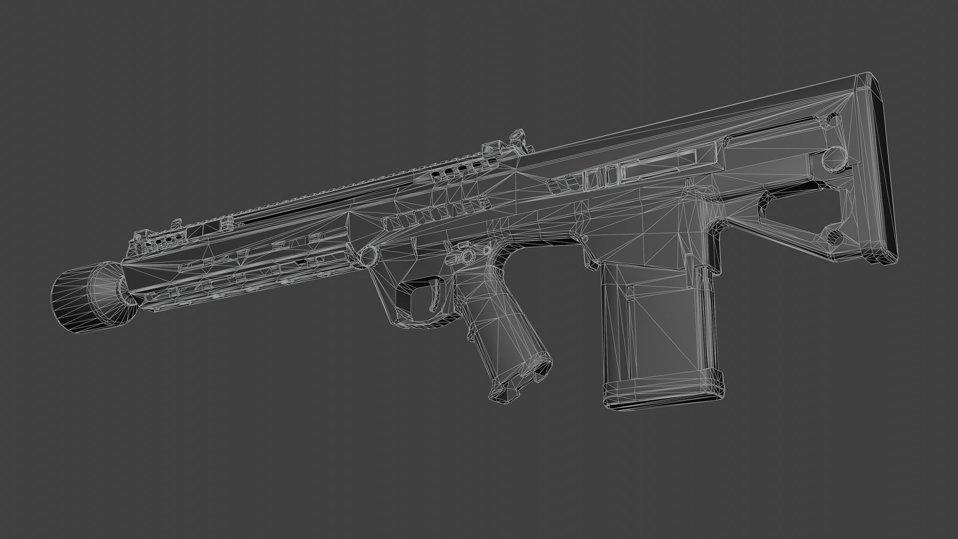 Beretta RM277 GD NGSW Low-poly 3D model_10