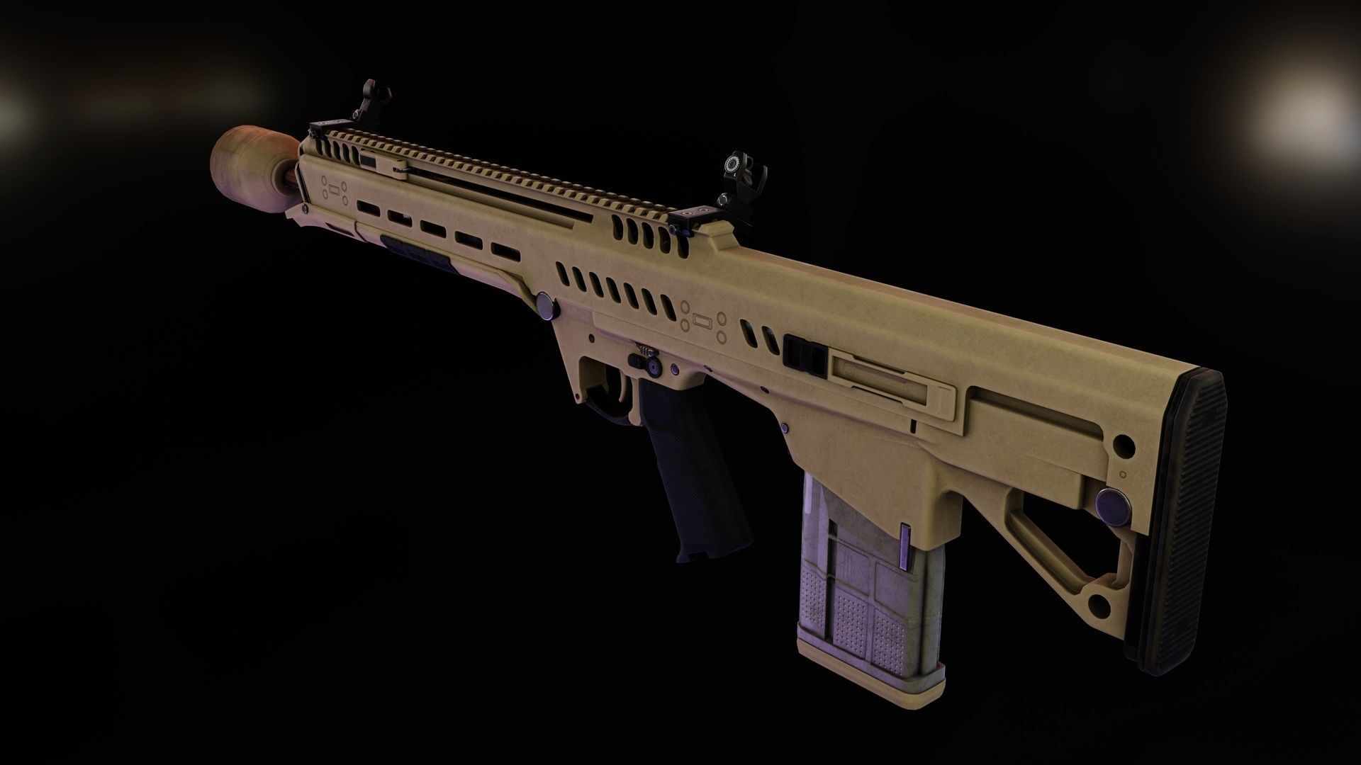 Beretta RM277 GD NGSW Low-poly 3D model_5