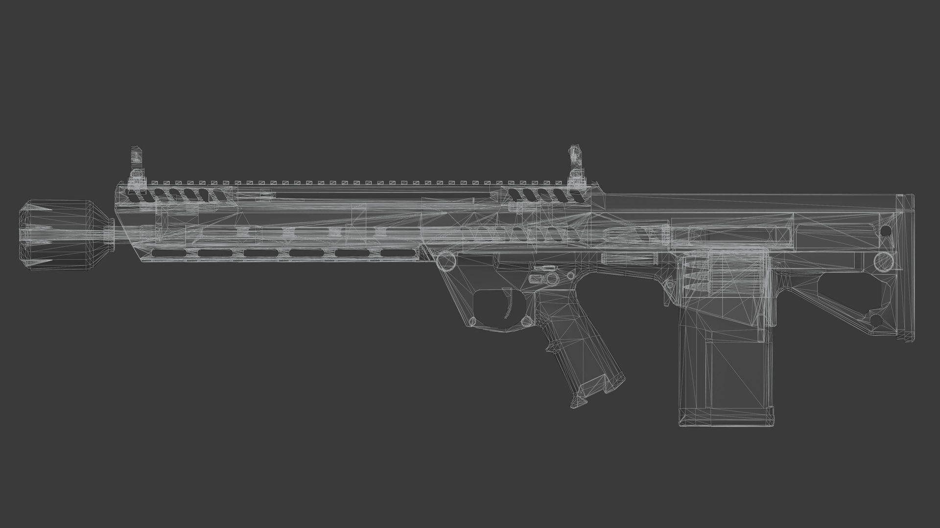 Beretta RM277 GD NGSW Low-poly 3D model_11