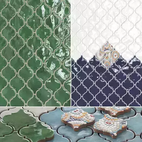 Arabesques Majolica Tile 3D model