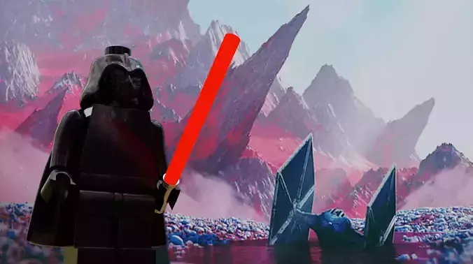 Darth Vader Lego miniature 