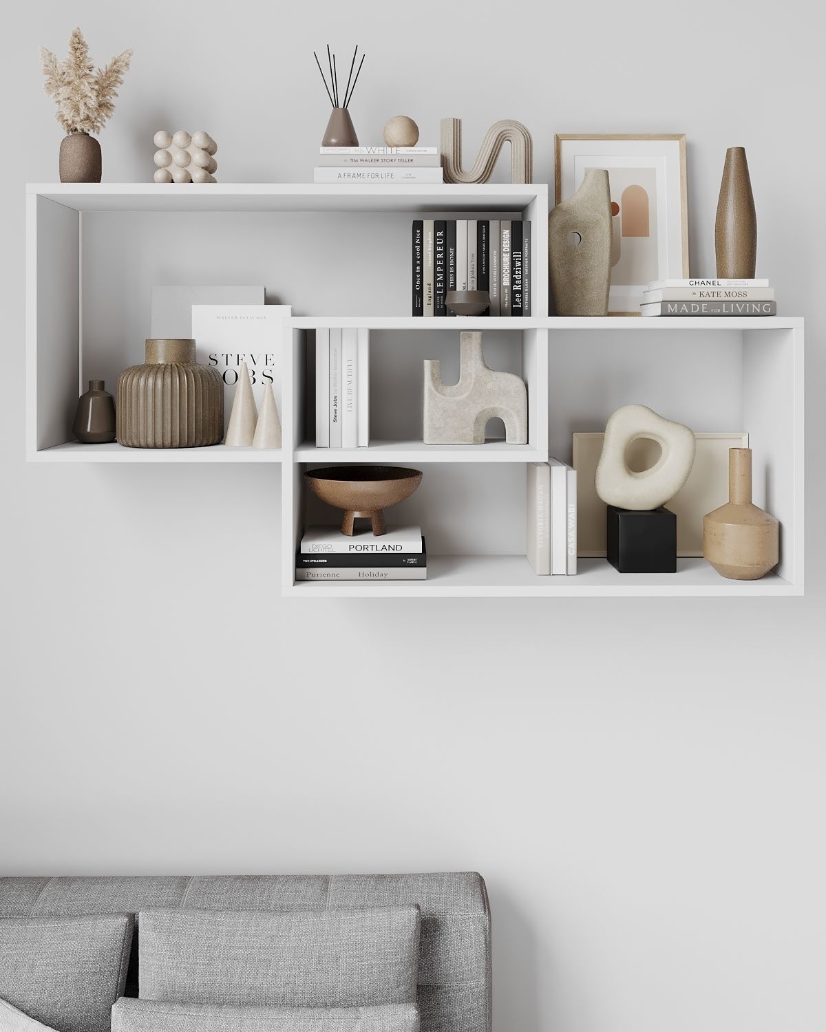 Wall-shelf wall shelves for living room Free 3D model_2