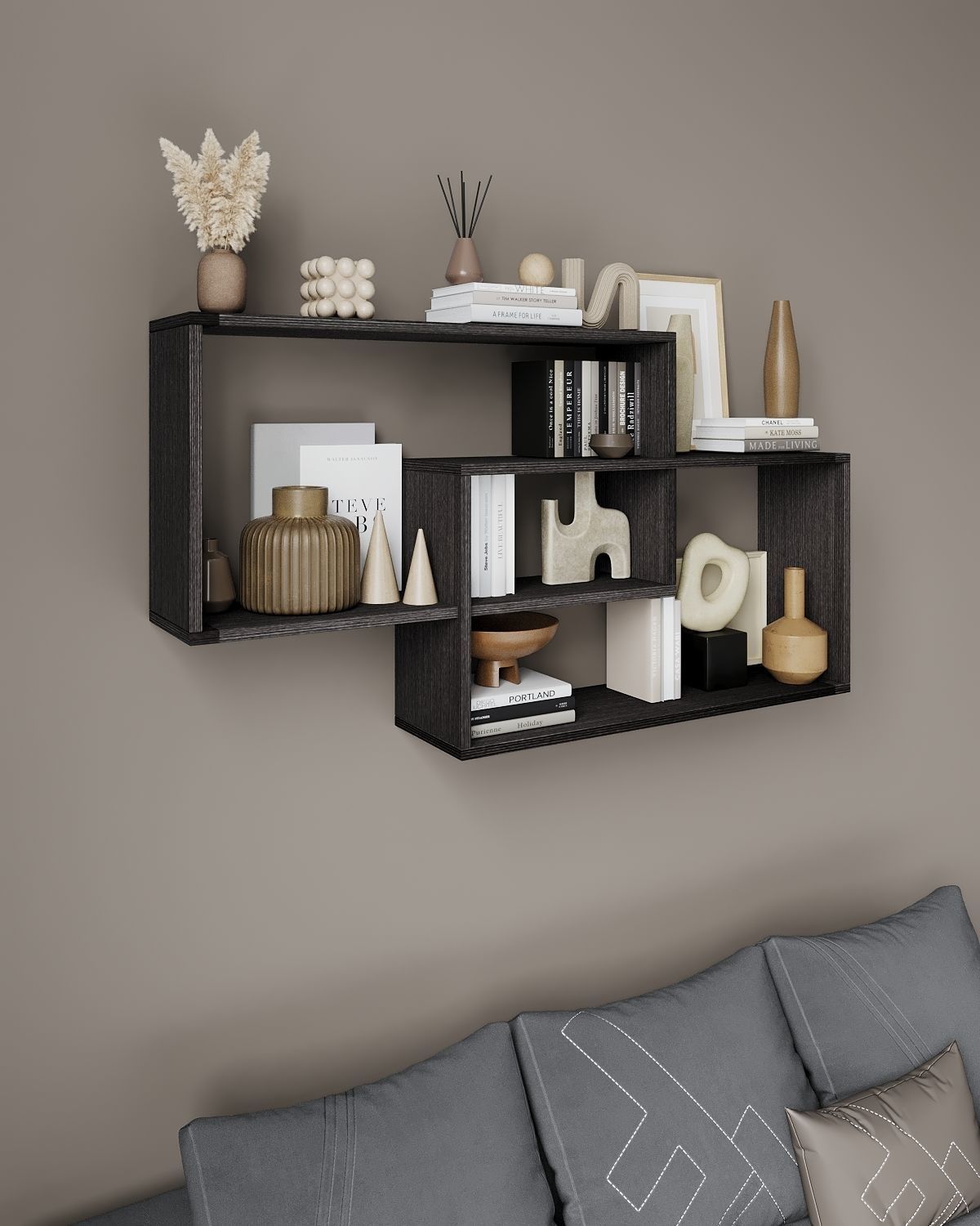 Wall-shelf wall shelves for living room Free 3D model_4