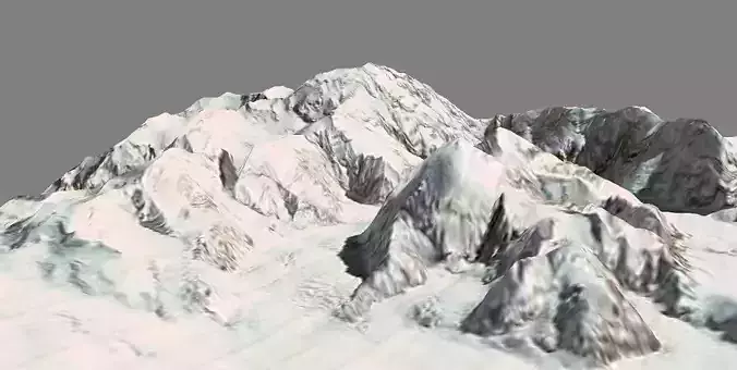 Denali Deenaalee McKinley Mount 3d model
