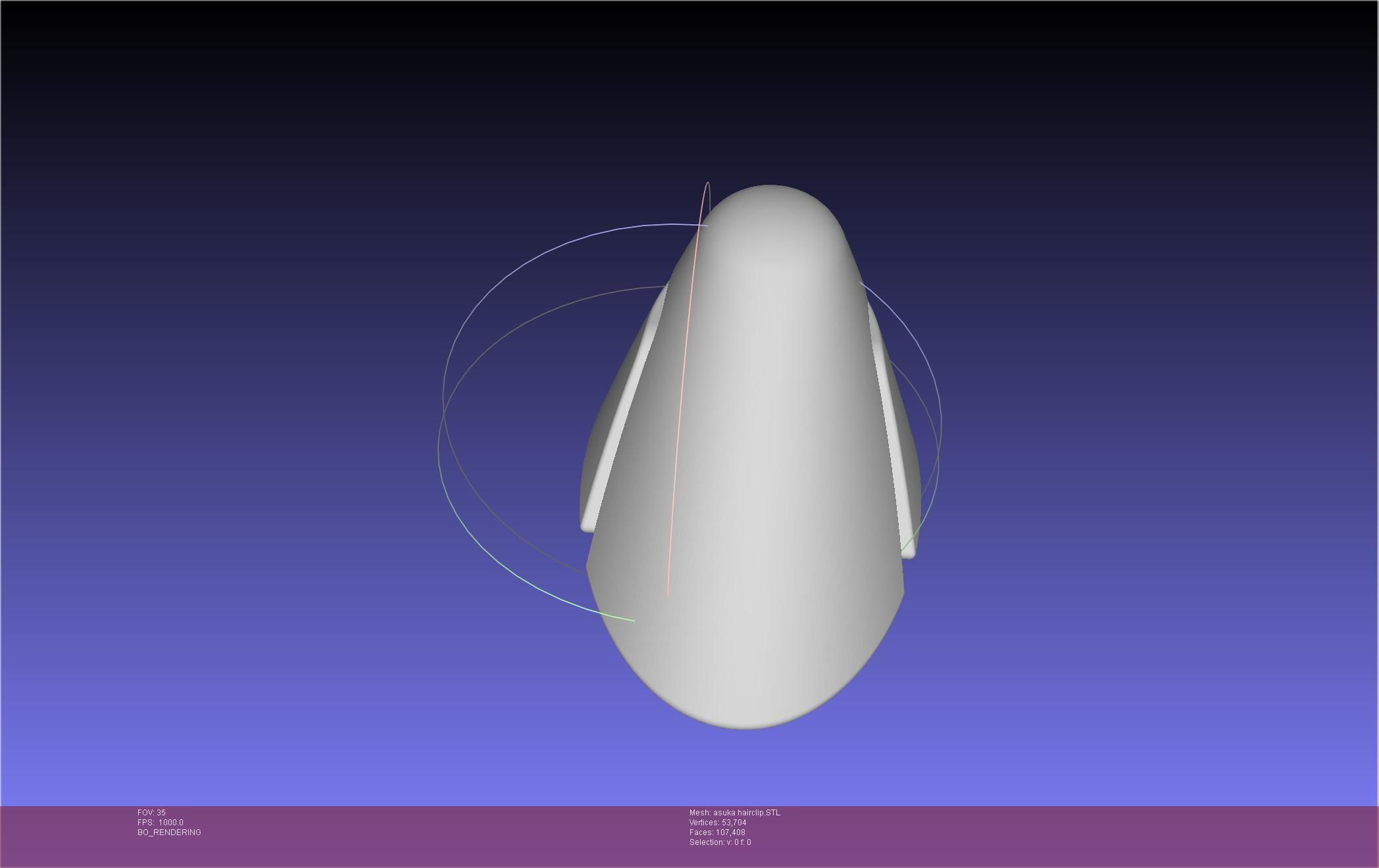 Evangelion Asuka Hairclip 3D print model_63