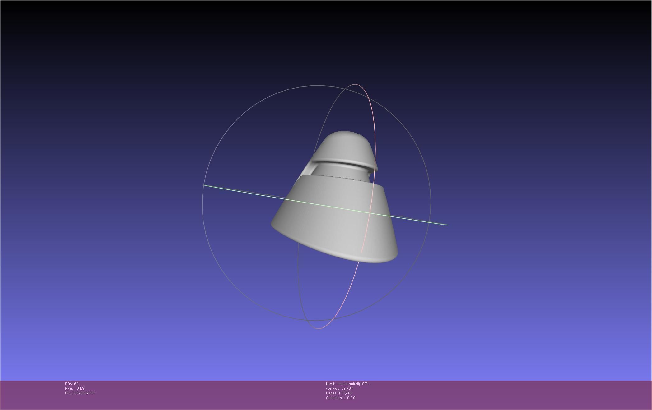 Evangelion Asuka Hairclip 3D print model_5