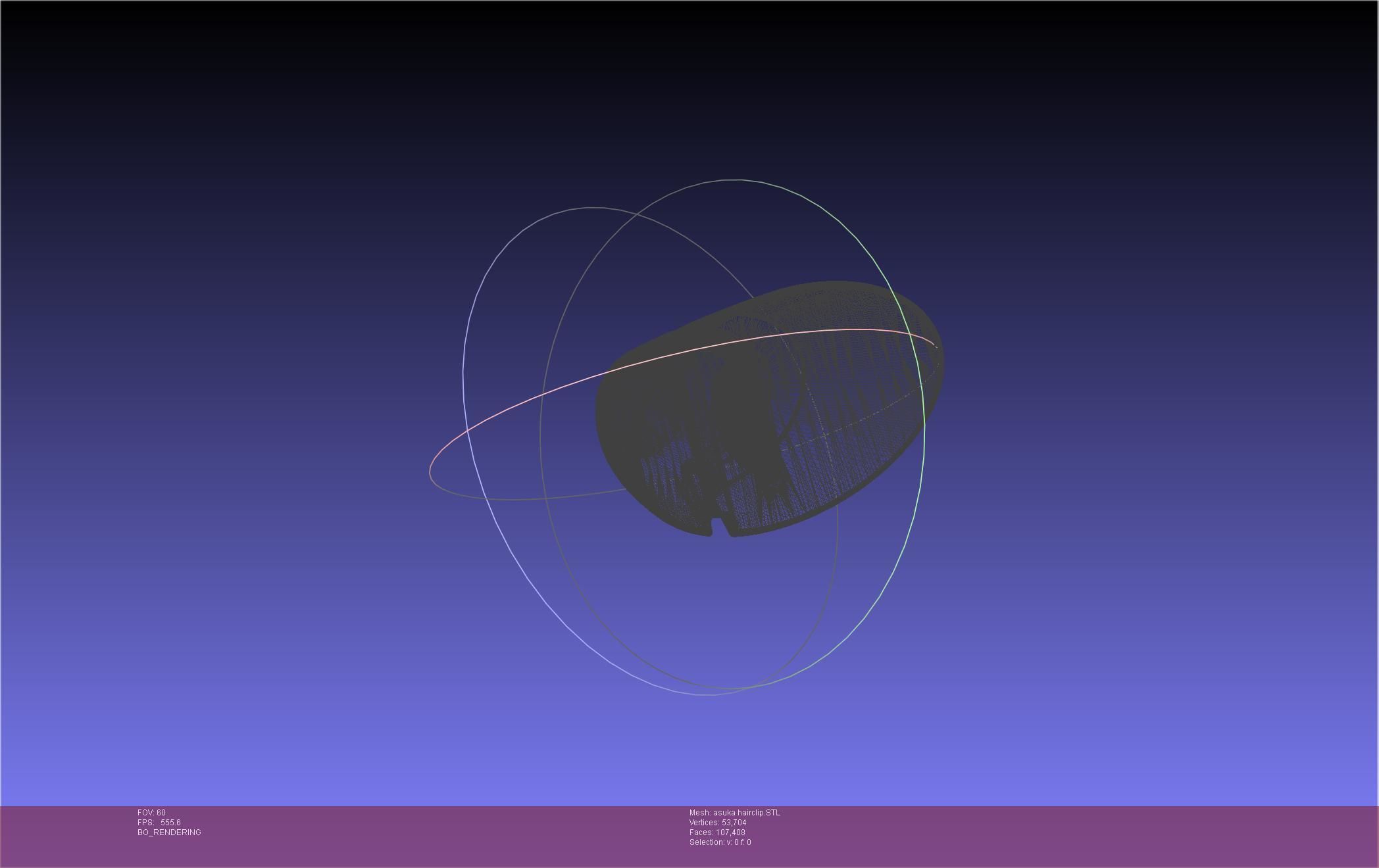 Evangelion Asuka Hairclip 3D print model_39