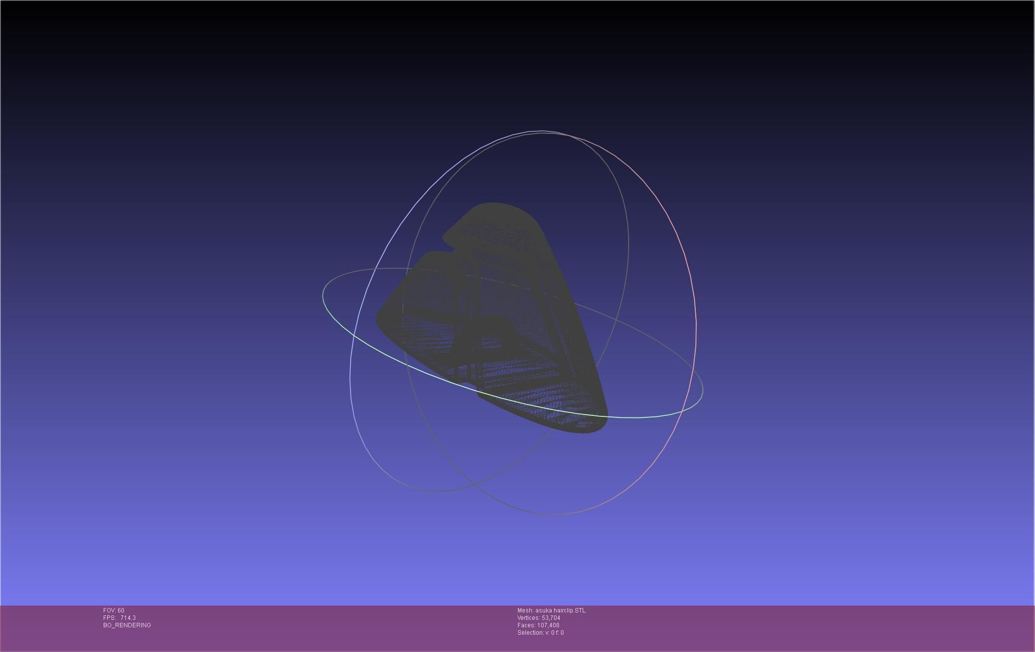 Evangelion Asuka Hairclip 3D print model_43