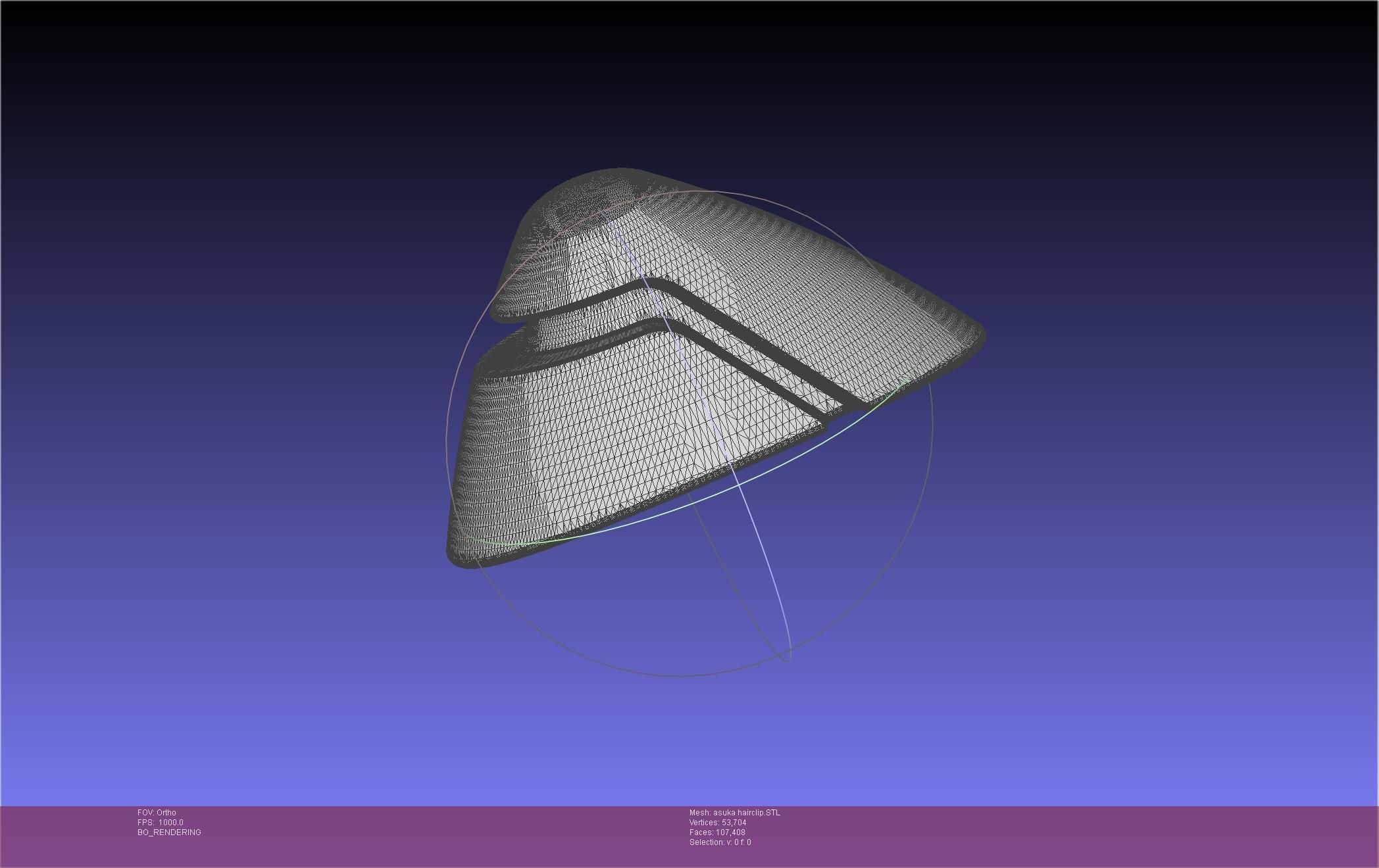 Evangelion Asuka Hairclip 3D print model_50