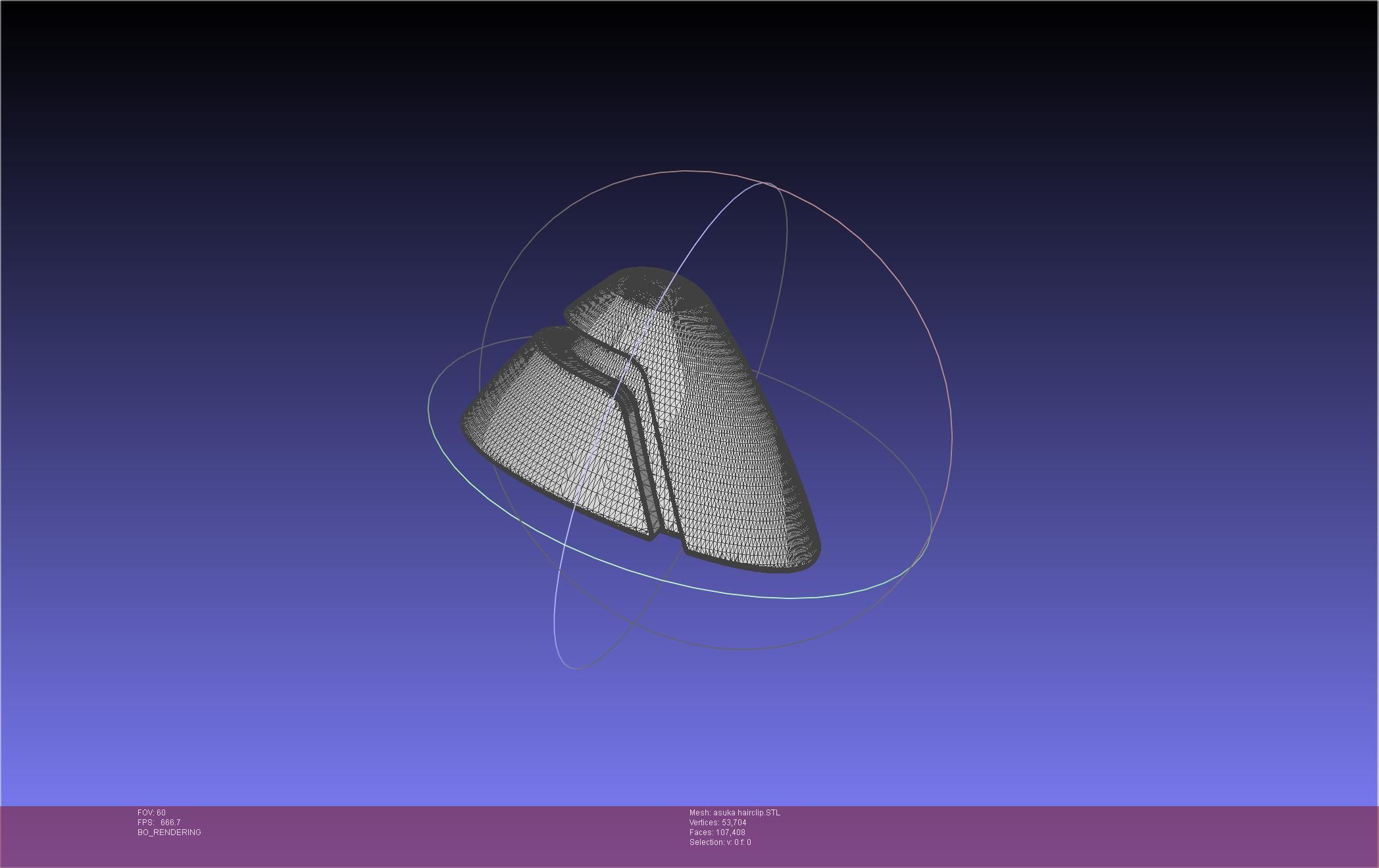 Evangelion Asuka Hairclip 3D print model_30