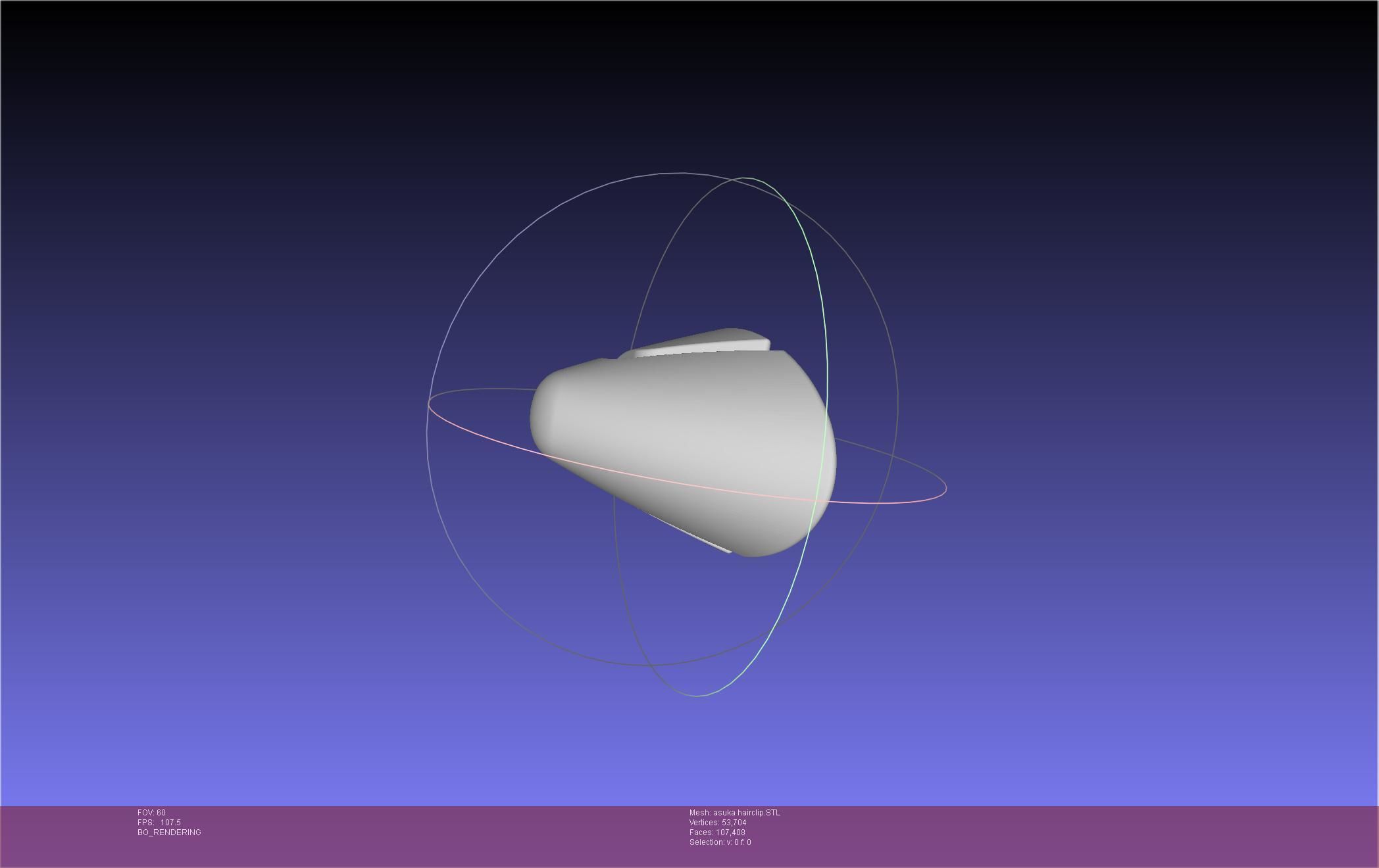 Evangelion Asuka Hairclip 3D print model_12