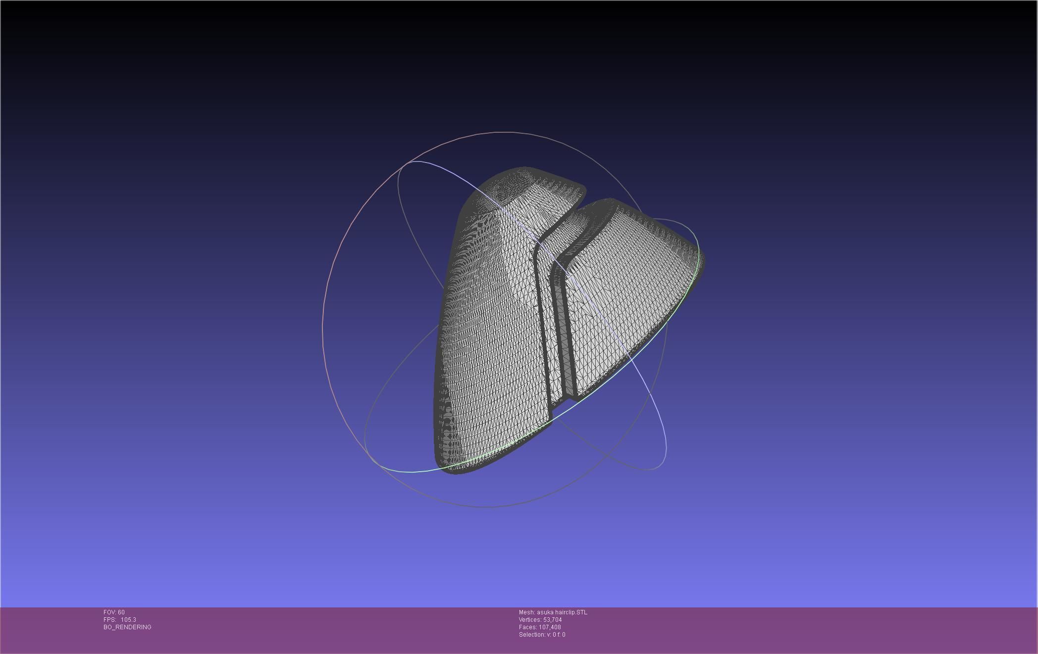 Evangelion Asuka Hairclip 3D print model_1