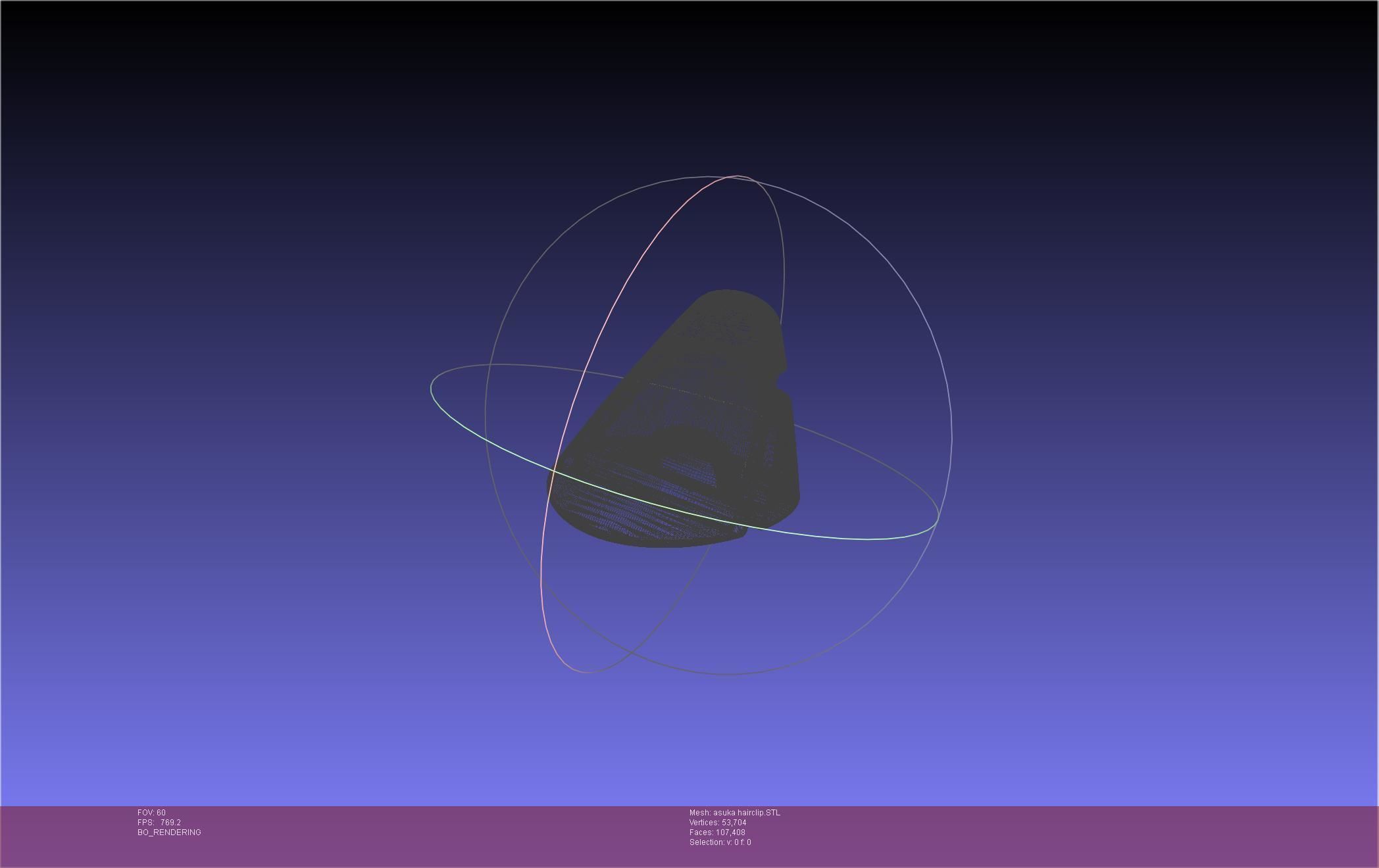 Evangelion Asuka Hairclip 3D print model_42