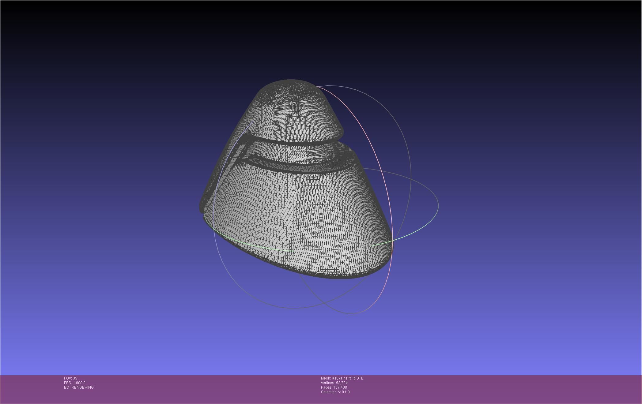 Evangelion Asuka Hairclip 3D print model_56