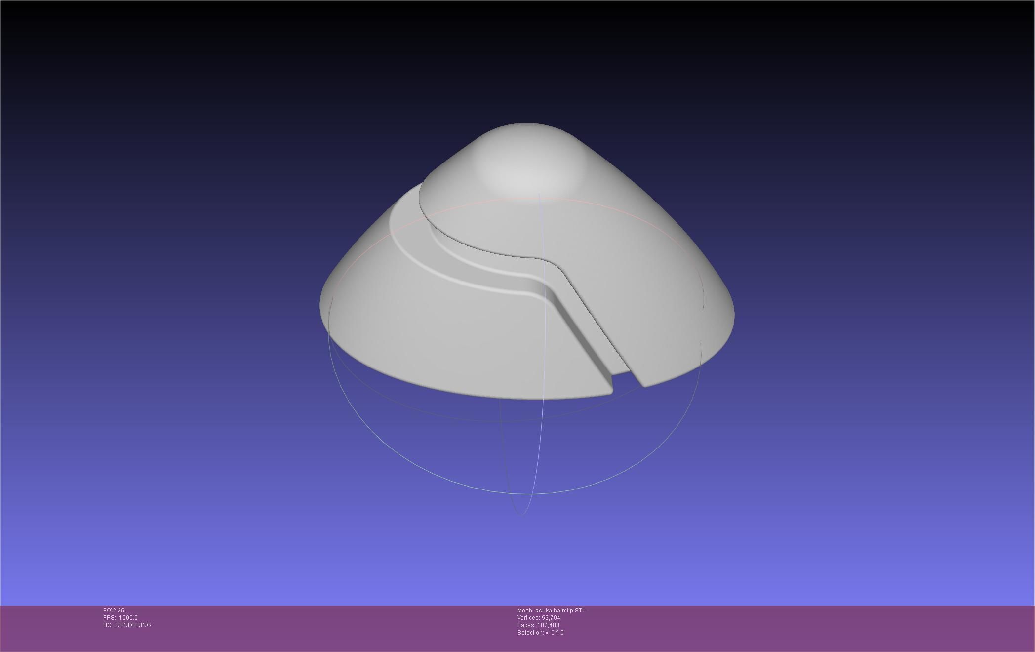 Evangelion Asuka Hairclip 3D print model_59