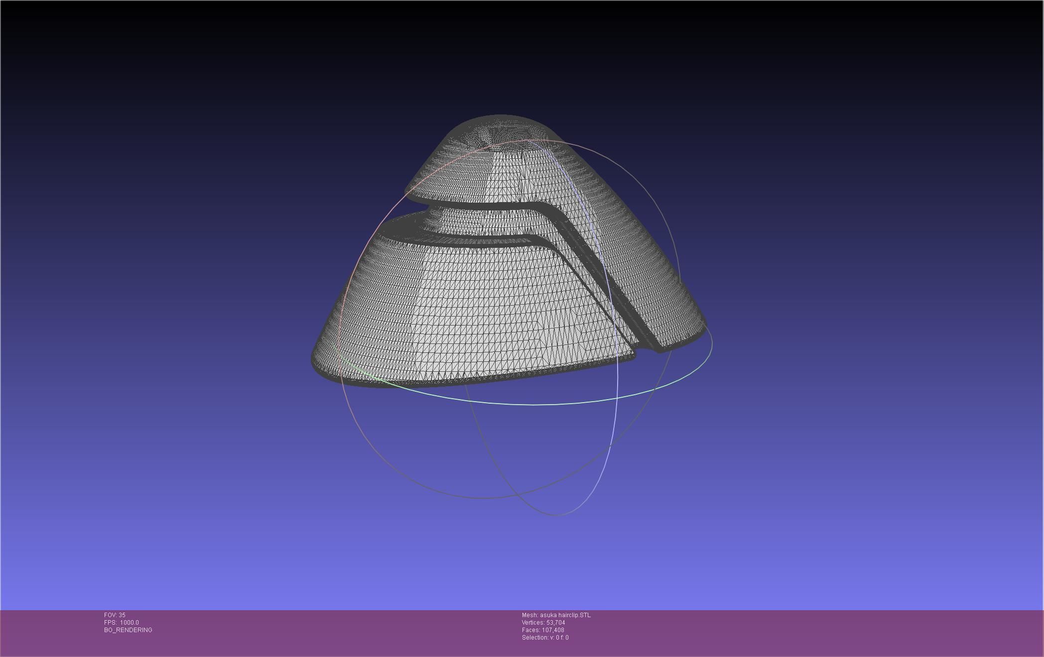 Evangelion Asuka Hairclip 3D print model_54