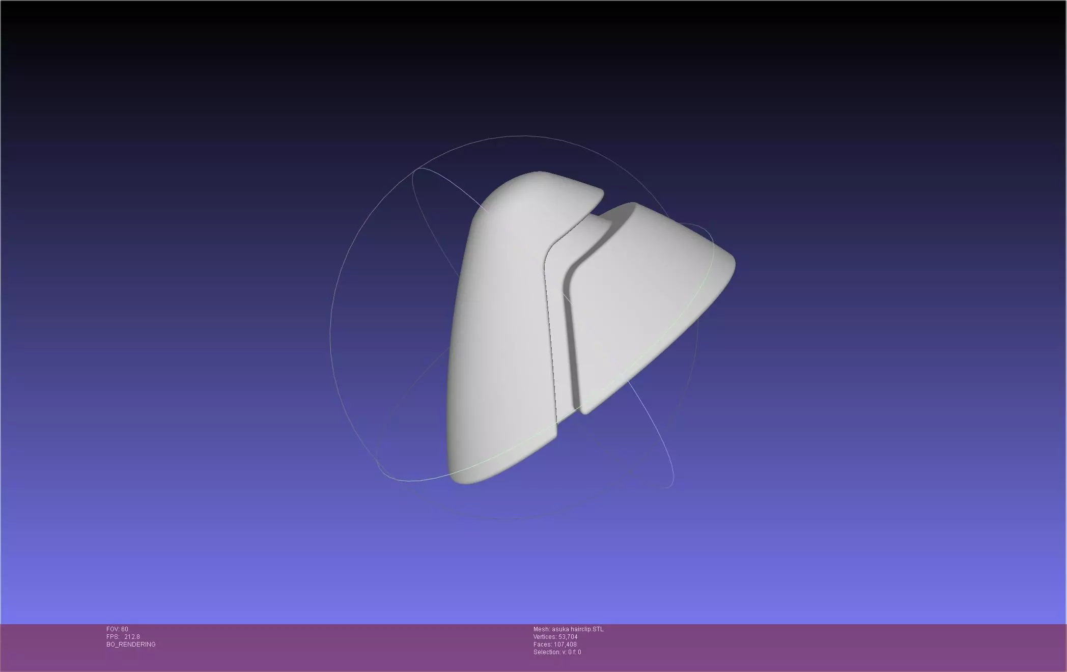 Evangelion Asuka Hairclip 3D print model_0