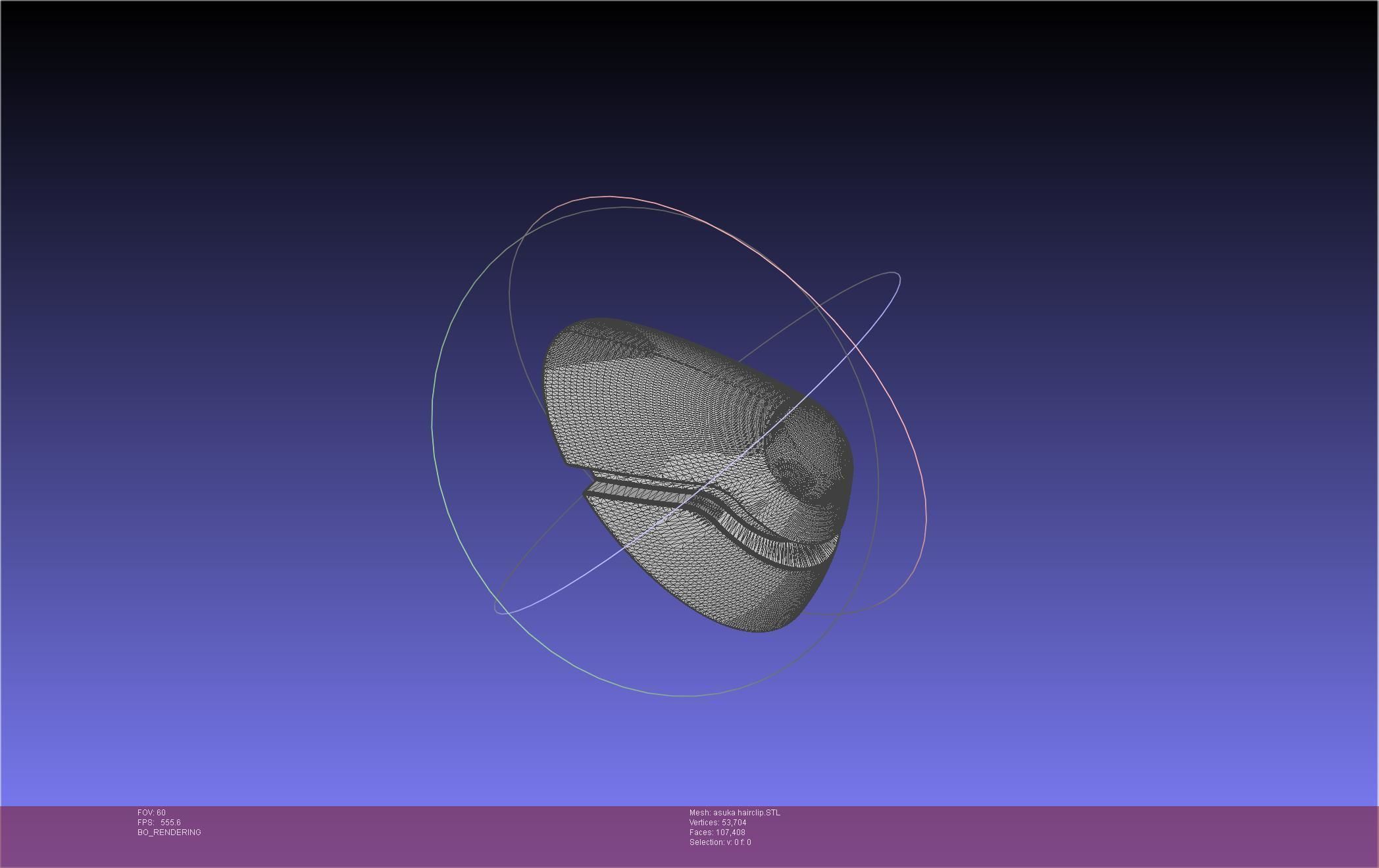 Evangelion Asuka Hairclip 3D print model_32