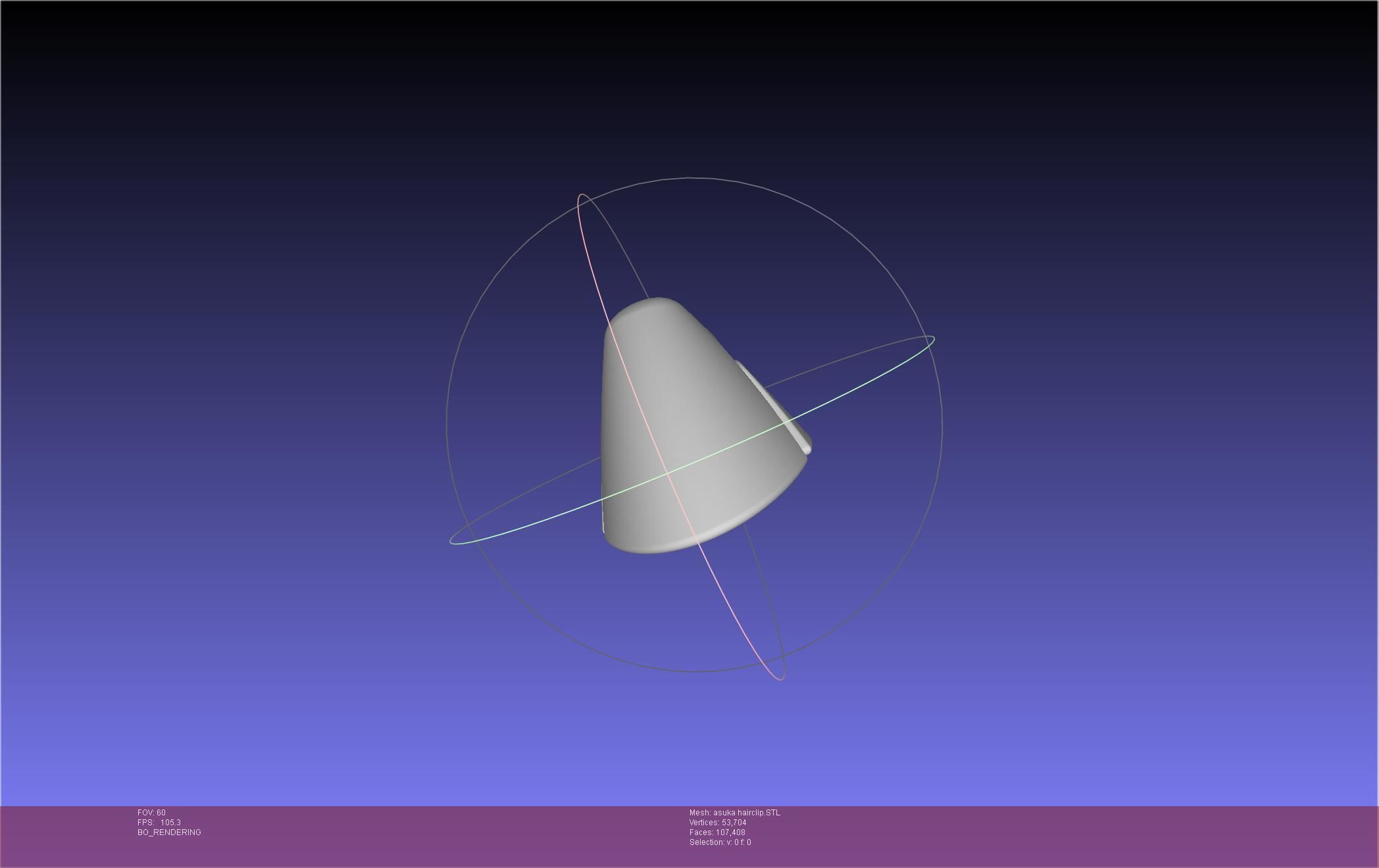 Evangelion Asuka Hairclip 3D print model_8