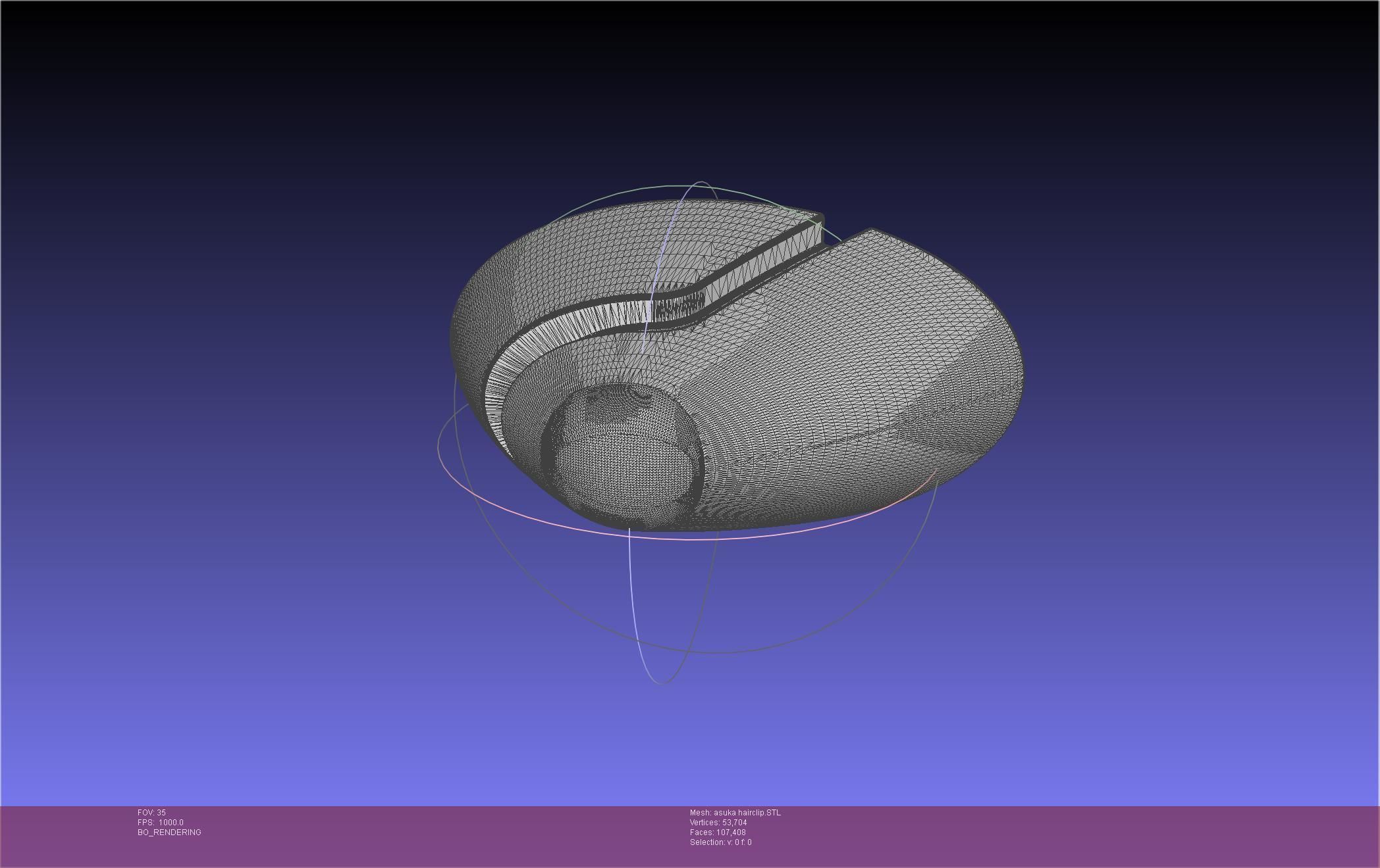 Evangelion Asuka Hairclip 3D print model_58