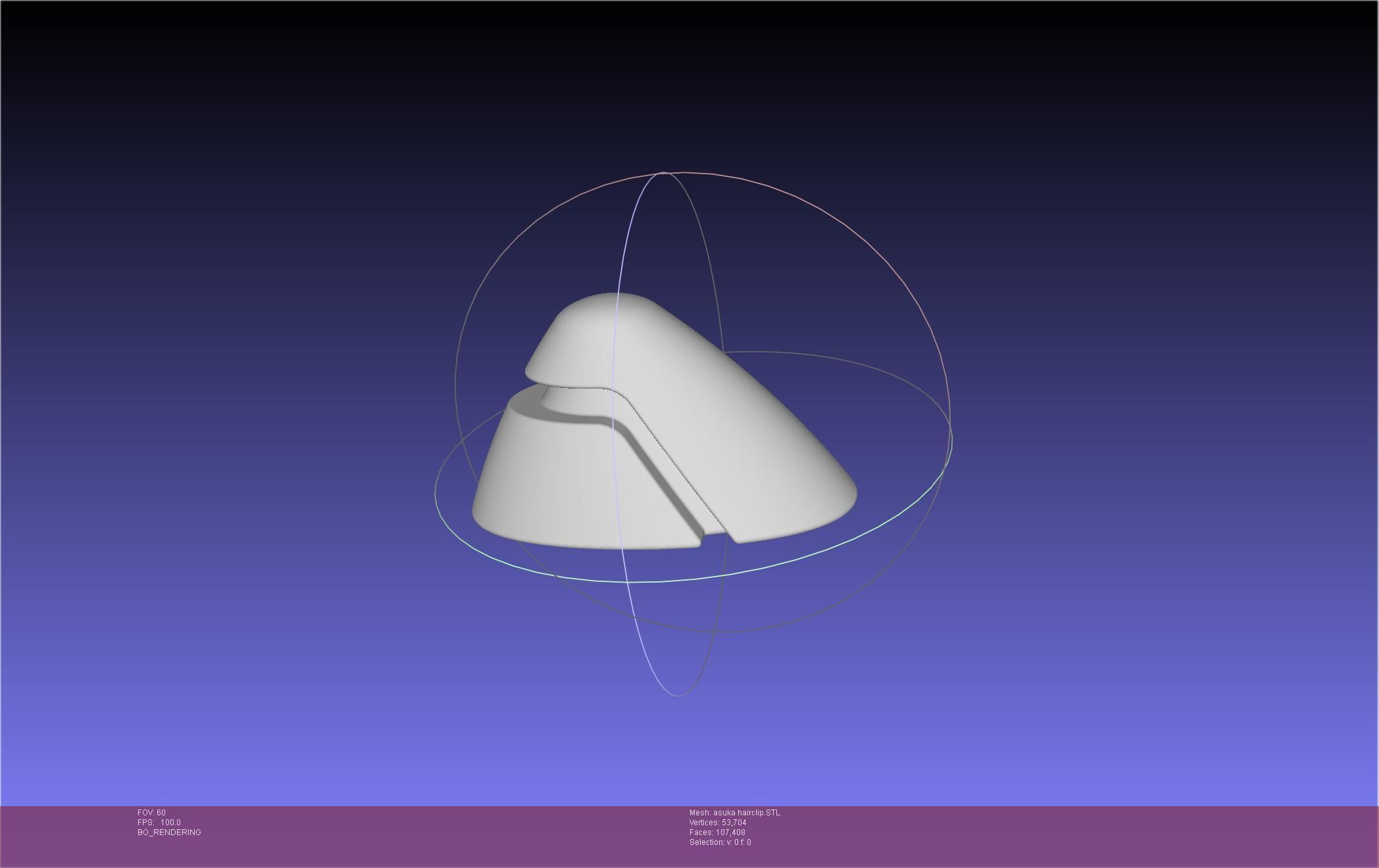 Evangelion Asuka Hairclip 3D print model_7