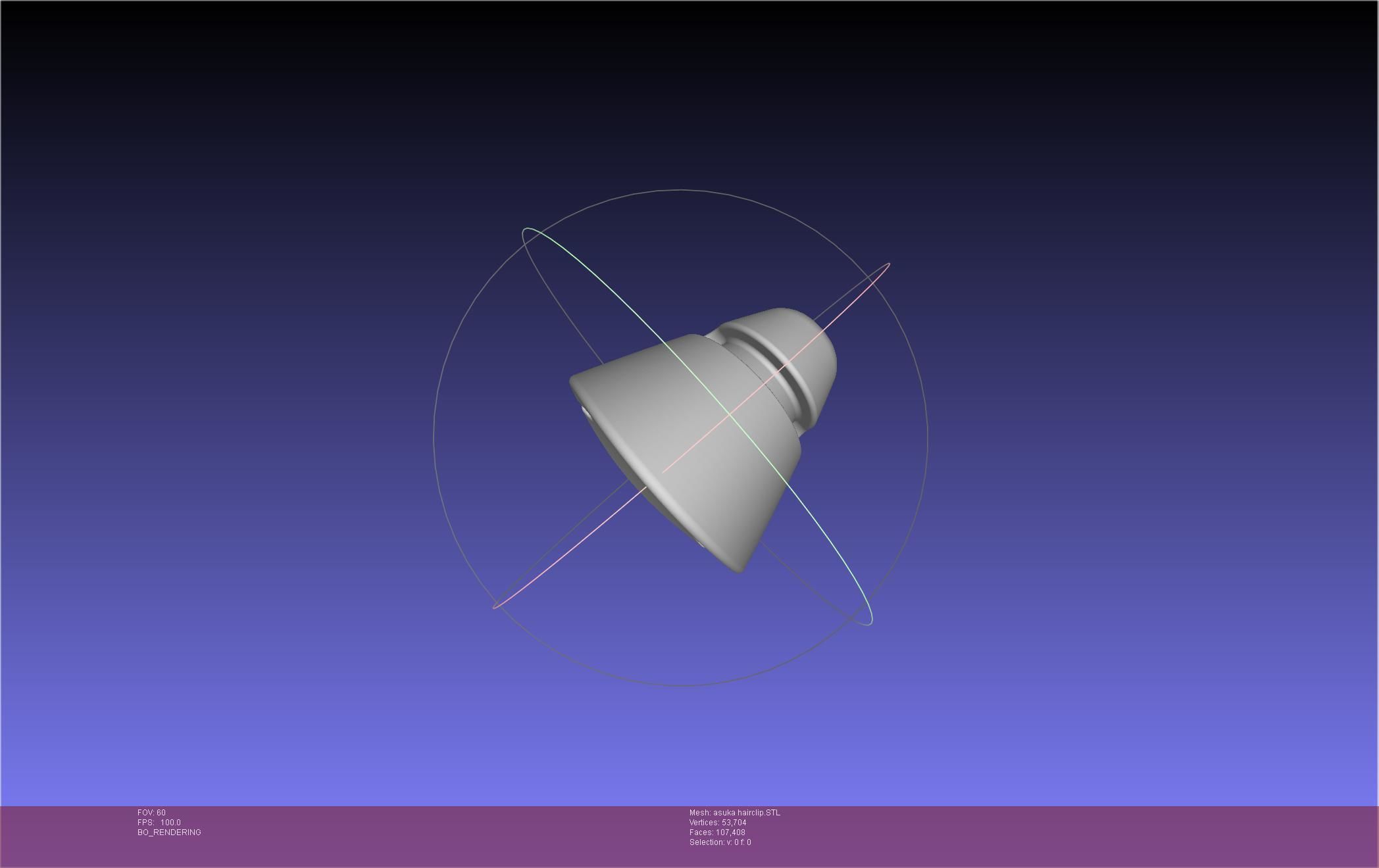 Evangelion Asuka Hairclip 3D print model_15