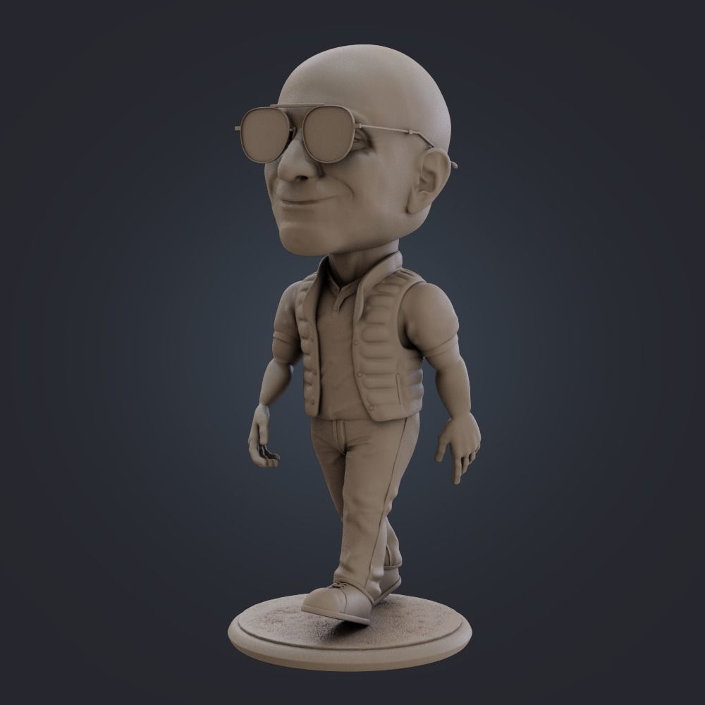 Jeff Bezos - Bighead Style 3D print model_2